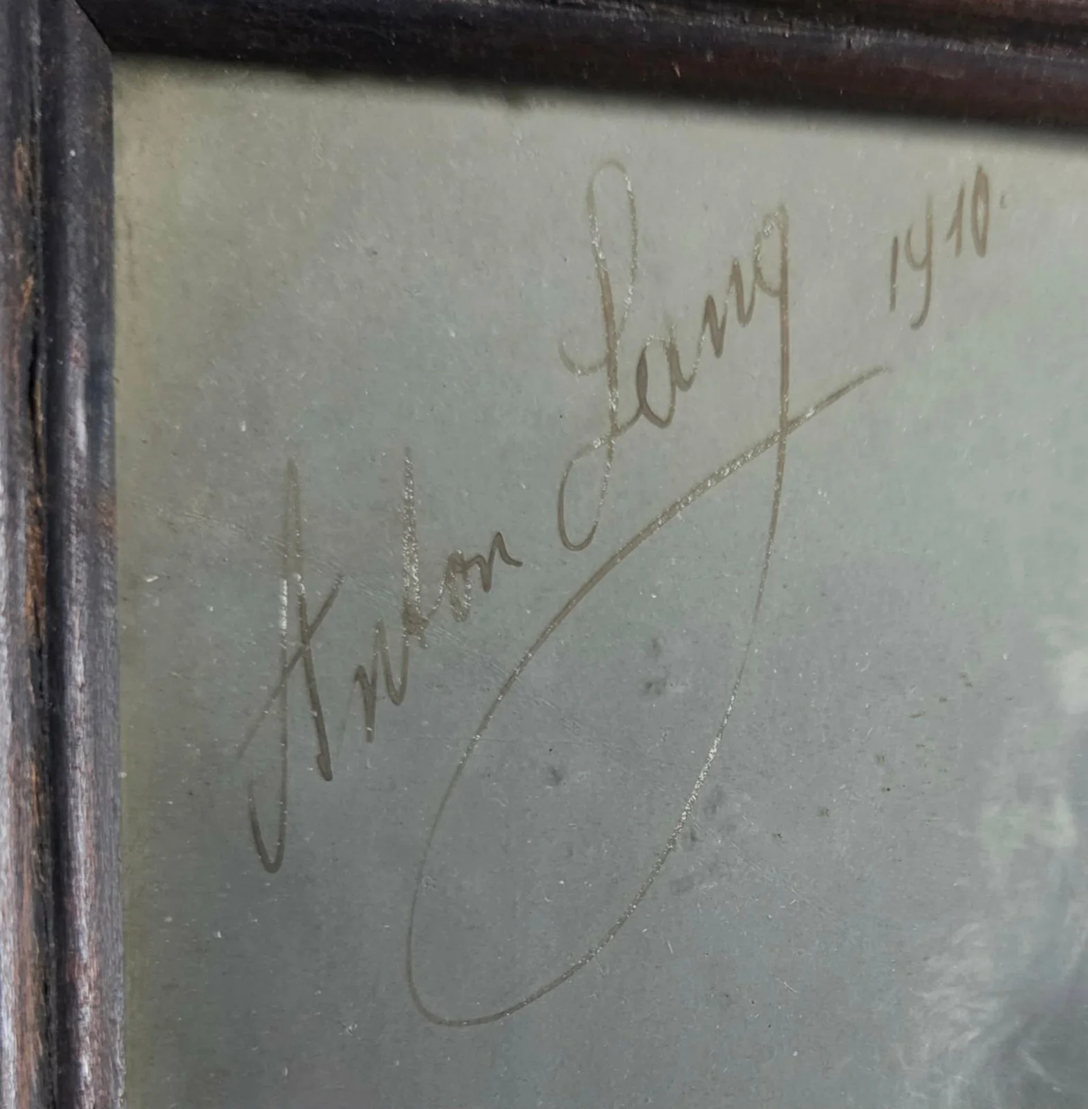 Anton Lang Signed Photo 1910 Oberammergau Passion Play Jesus Christ Framed, image 3