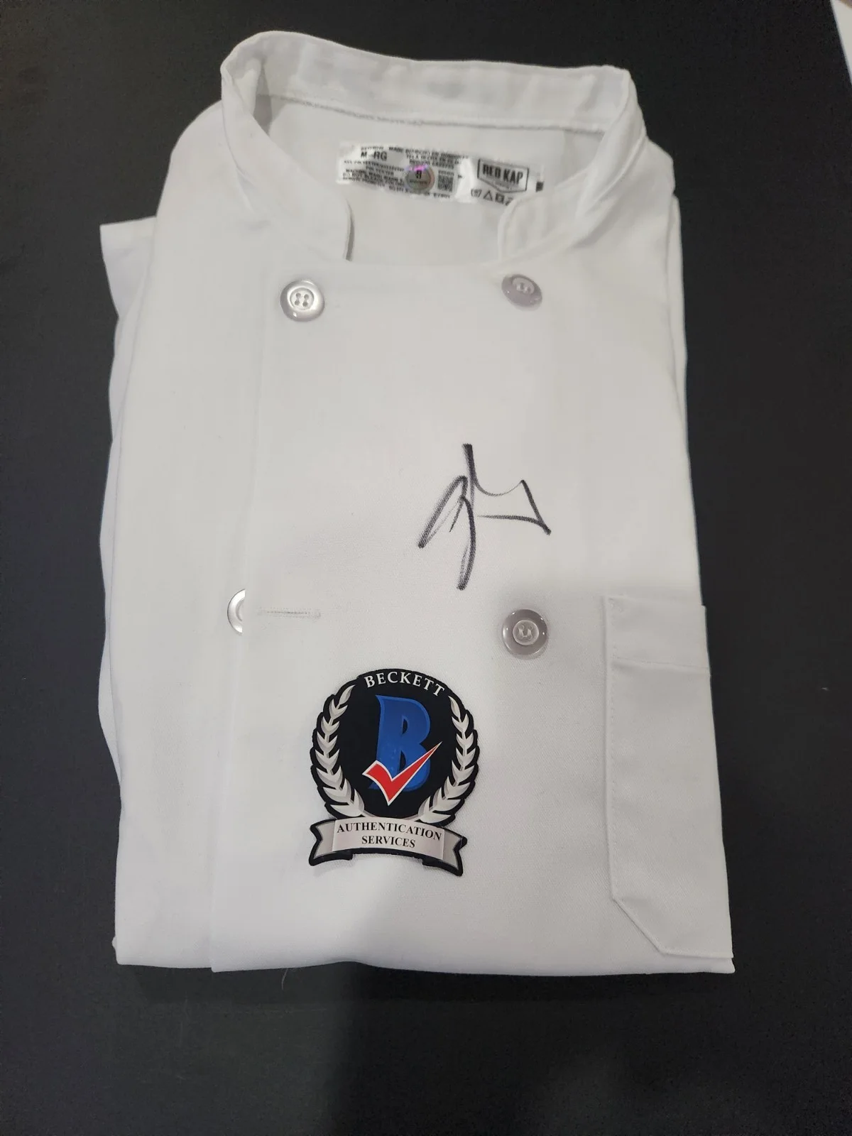 Gordon Ramsay — Gordon Ramsay Signed Chef Coat Jacket Autographed Hell's Kitchen BAS COA, изображение 3