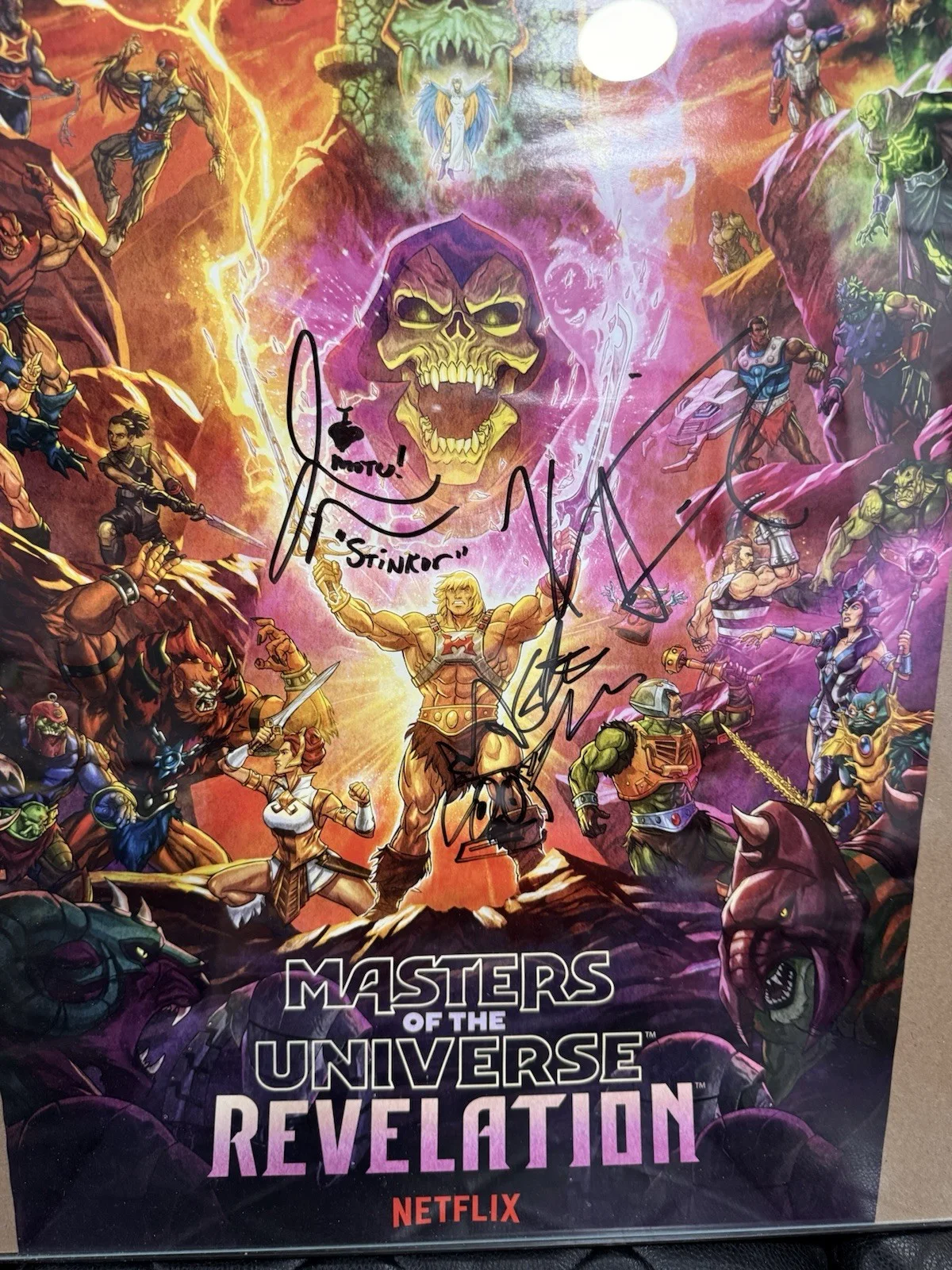 Masters Of The Universe, Revelation Netflix Poster 13 1/2” X 20” Autographed, изображение 2