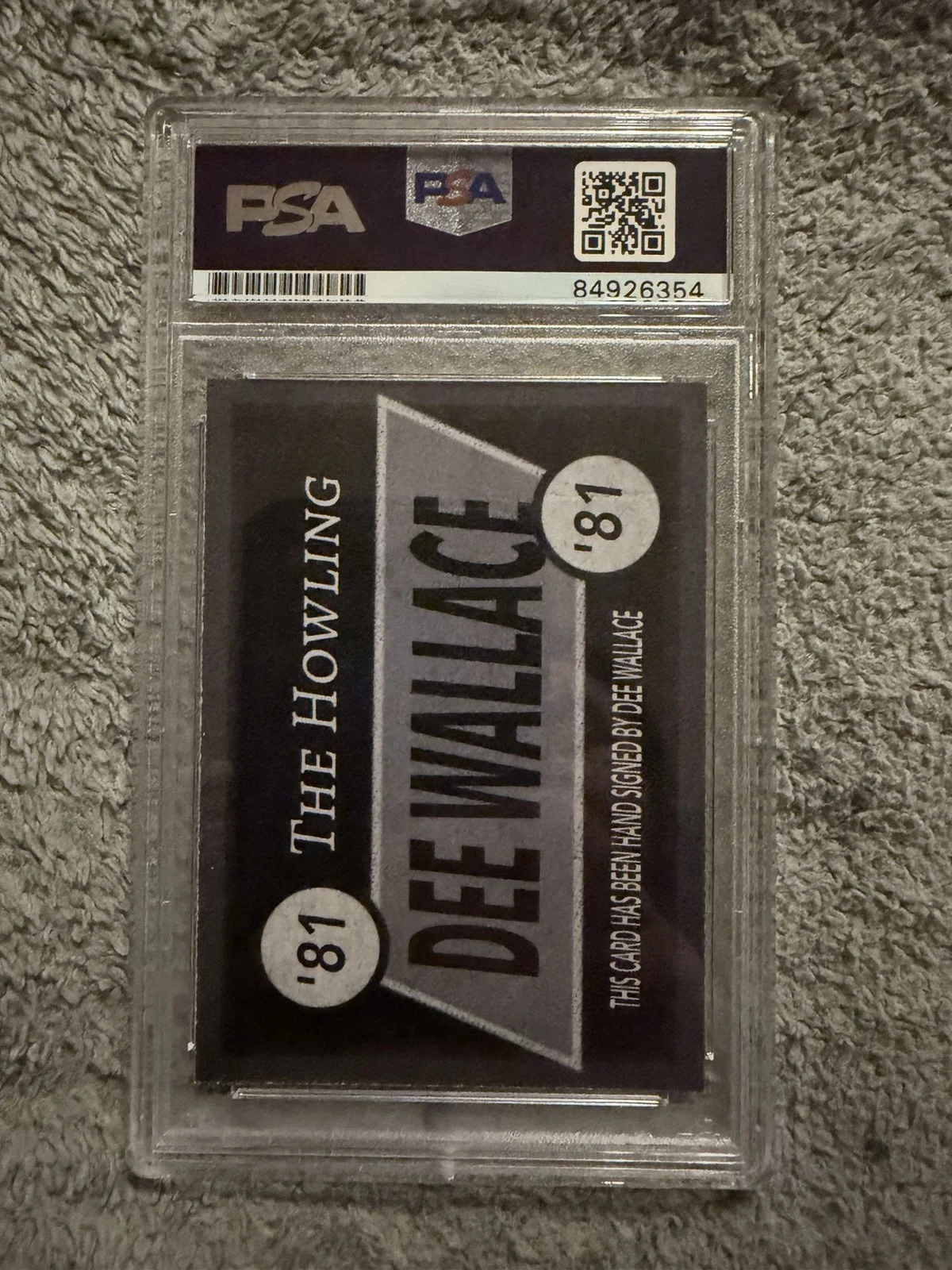 The Howling Dee Wallace Signed Custom PSA Card Karen Auto, image 2