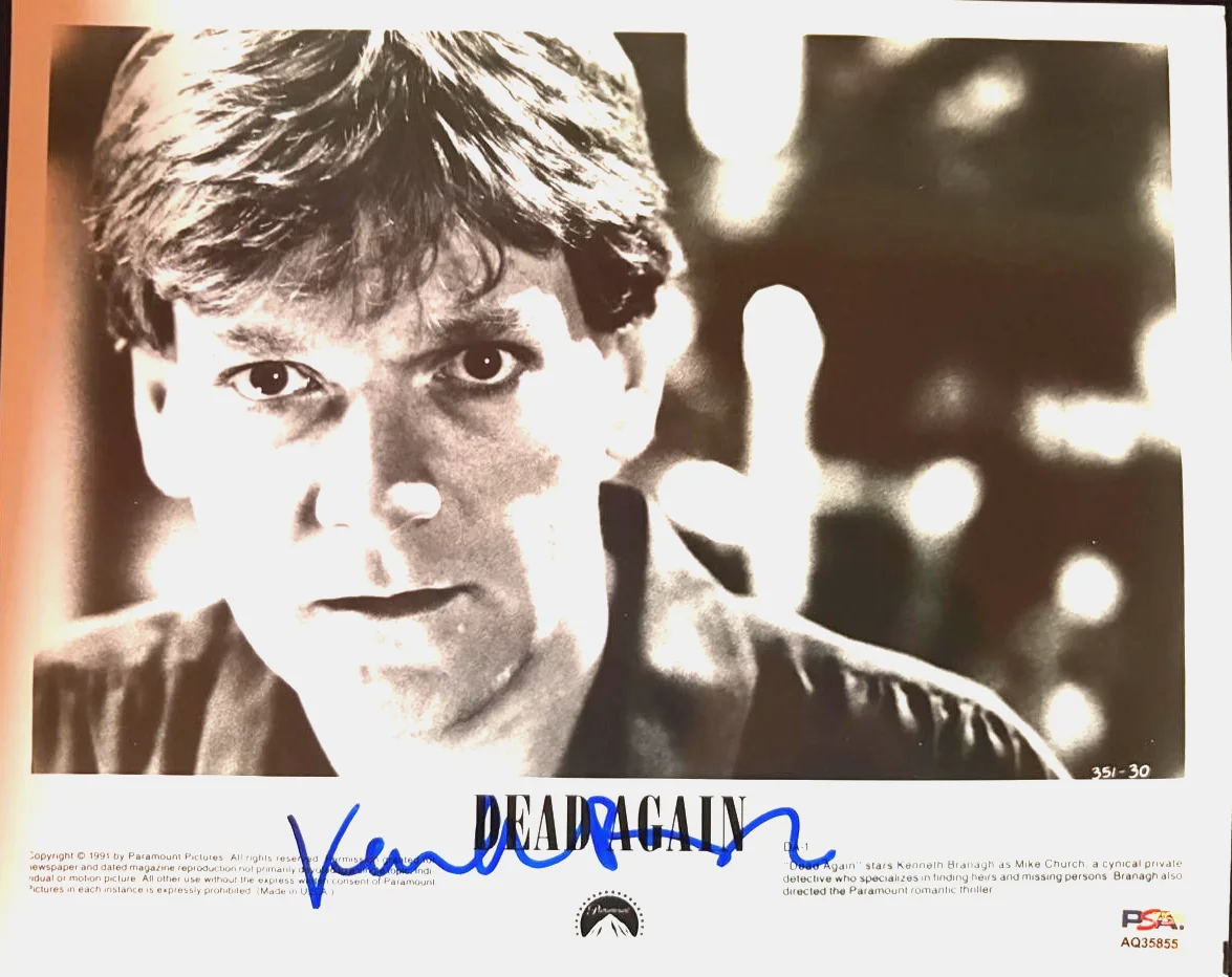 Kenneth Branagh — KENNETH BRANAGH SIGNED AUTOGRAPHED 8X10 PHOTO HAMLET HENRY V DEAD AGAIN PSA COA