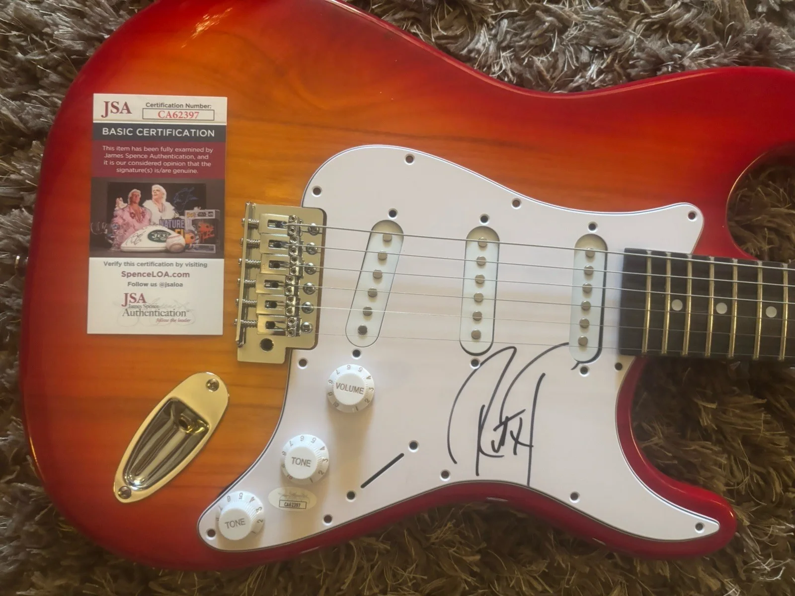 Robert Trujillo Signed Electric Guitar Metallica JSA CERT COA, image 2