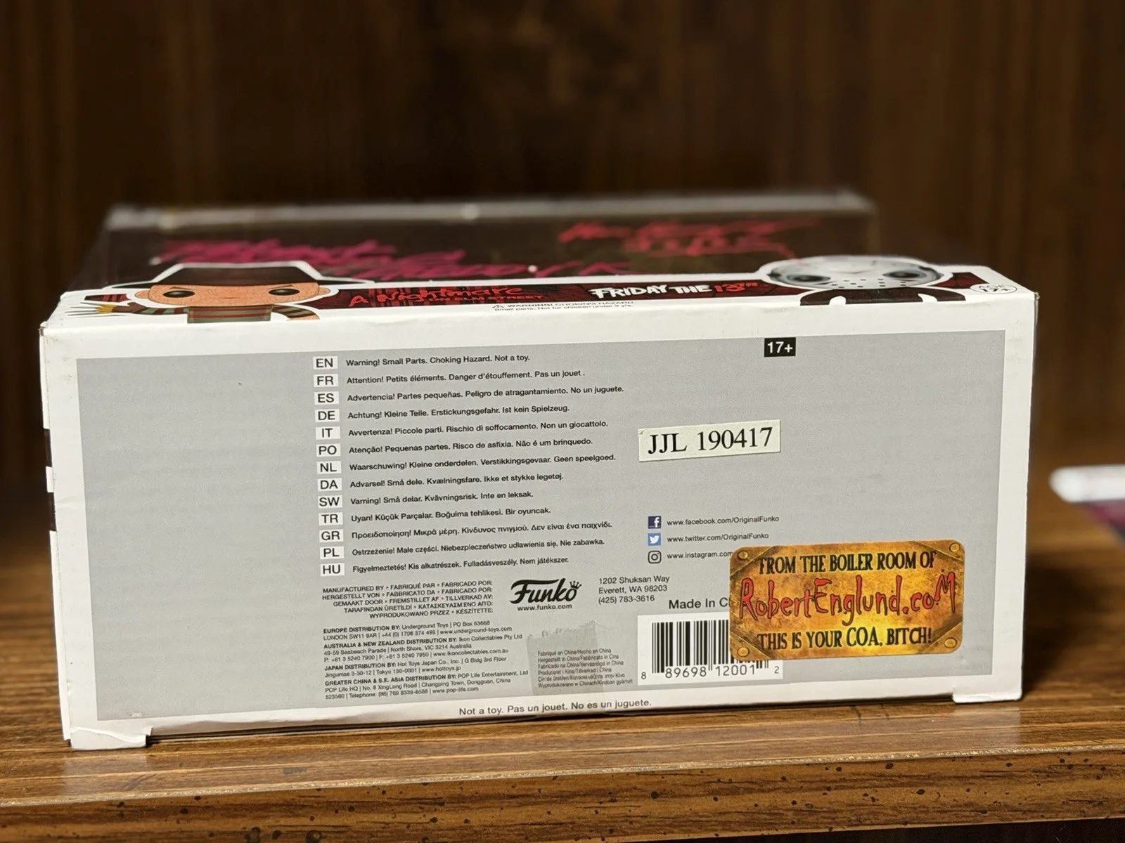 Robert Englund Ken Kirzinger — Robert Englund Ken Kirzinger Freddy Vs Jason Movie signed 2 Pack Funko Pop JSA, изображение 5