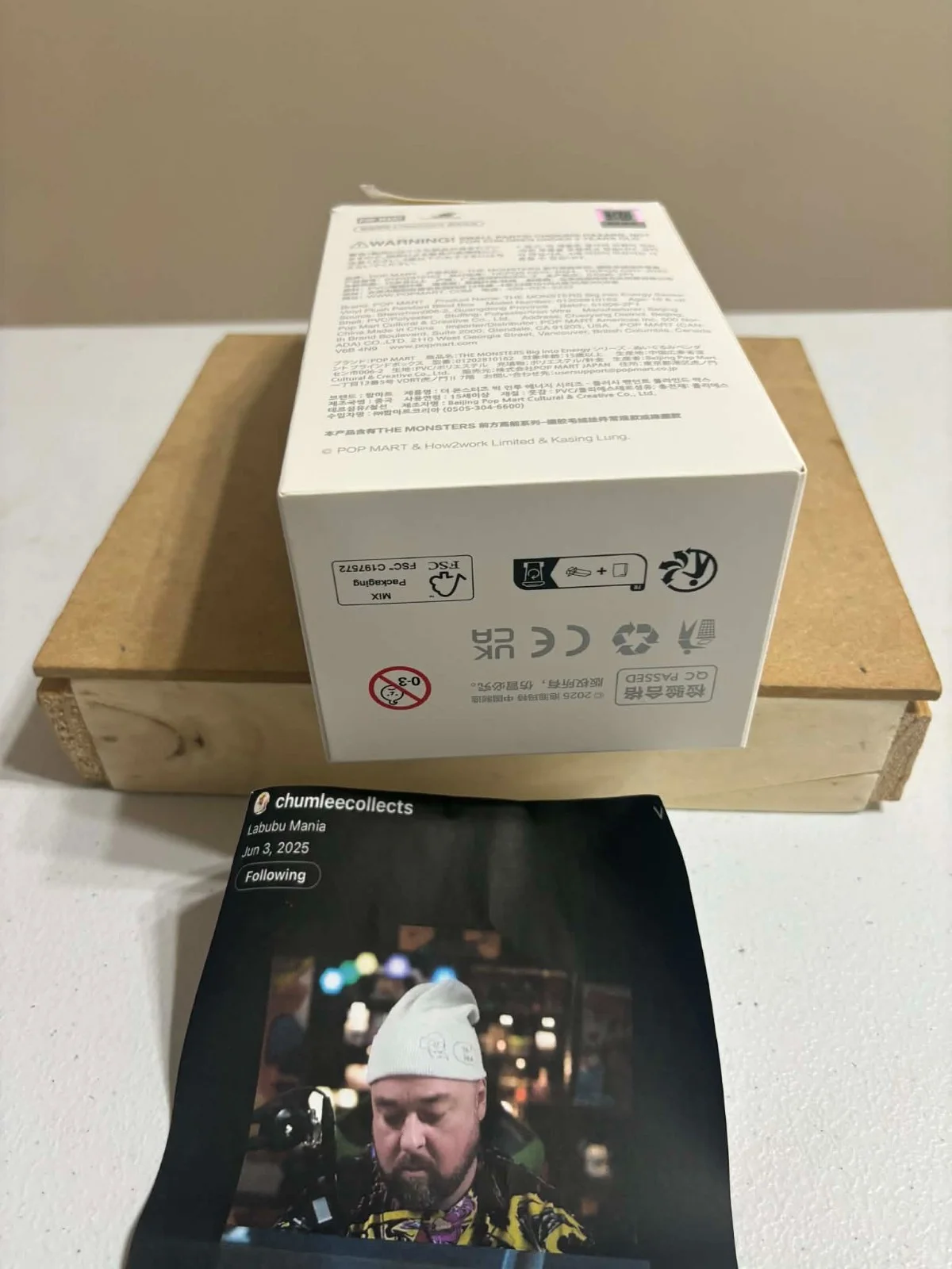 pawn stars chumlee autograph labubu box !!!! BOX ONLY !!!, image 3