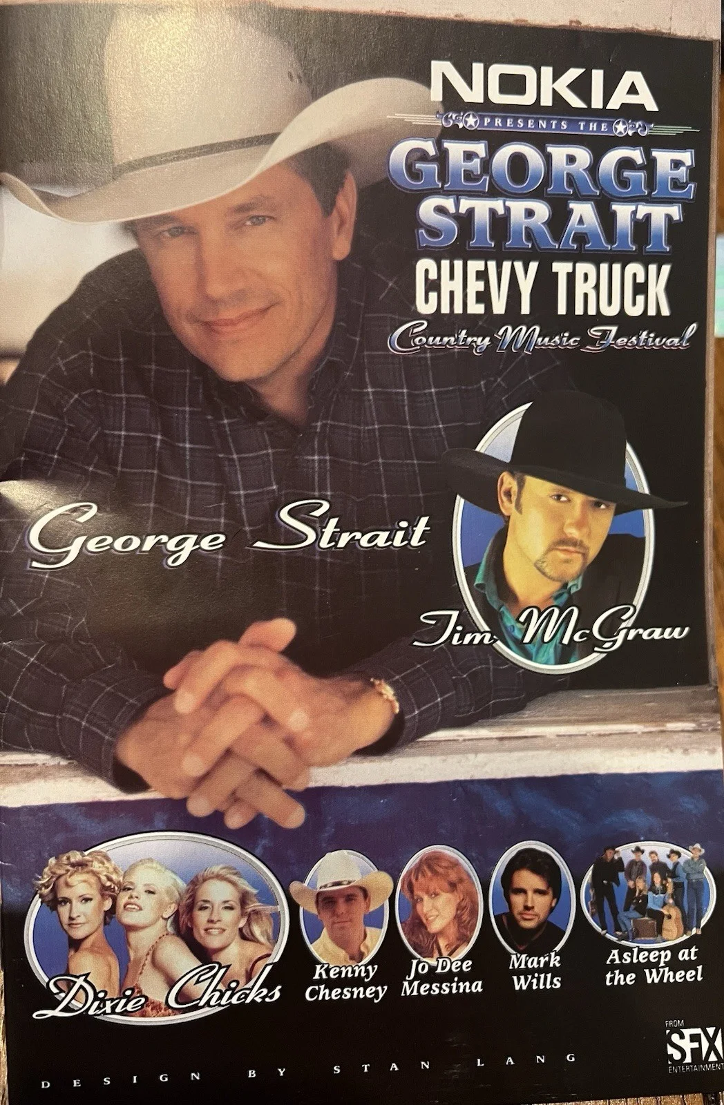 1998 Kenny Chesney Jo Dee Messina AUTOGRAPH 8x10 PSA Authentic George Strait, image 5