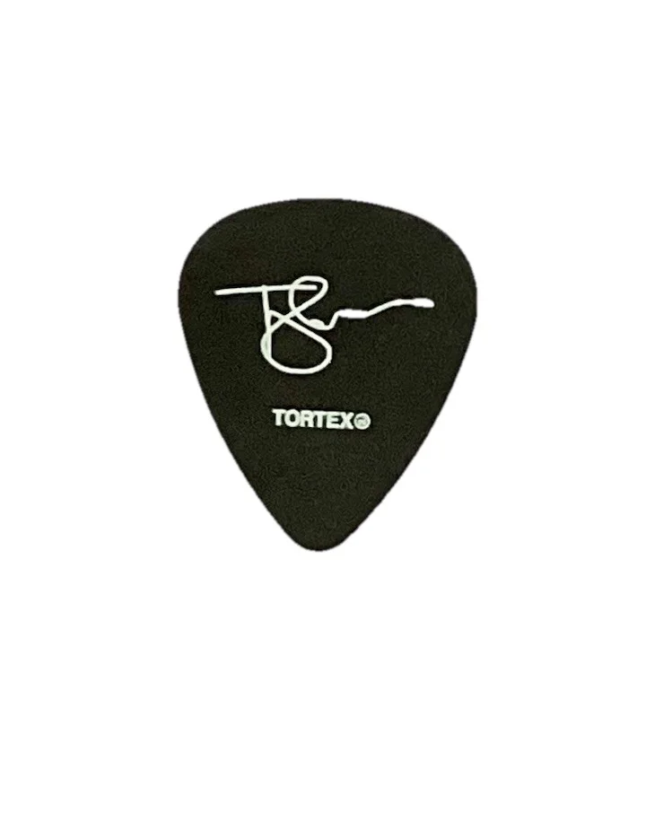 SLAUGHTER Custom Stage Pick, Jeff “Skunk” Baxter, Skeleton With Cowboy Hat, image 3