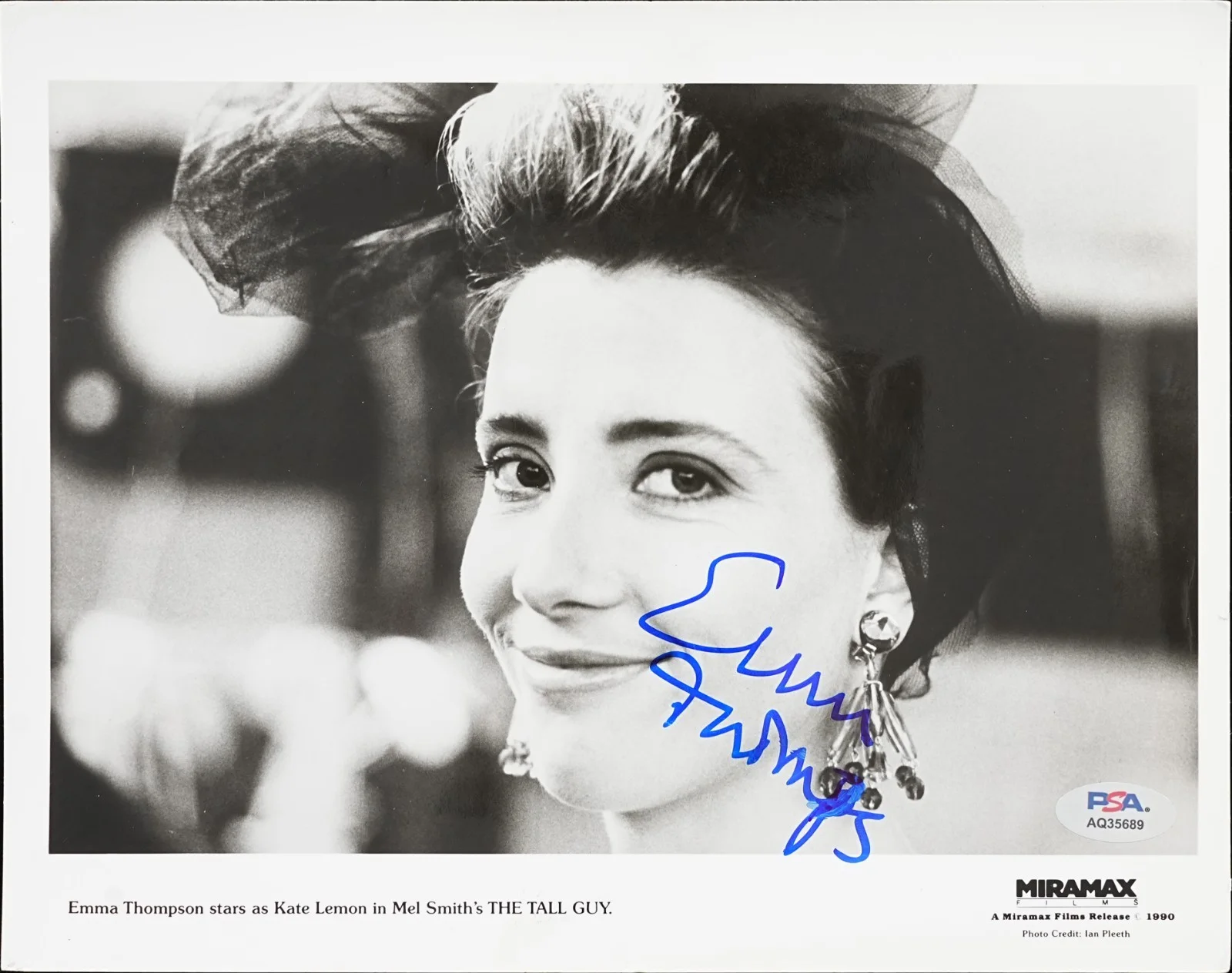 Emma Thompson — EMMA THOMPSON SIGNED AUTOGRAPHED 8X10 PHOTO THE TALL GUY HARRY POTTER PSA COA, image 2