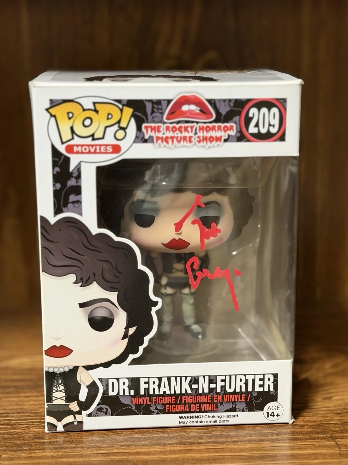Tim Curry — Tim Curry Signed Rocky Horror Dr. Frank-N-Furter Funko Pop #209