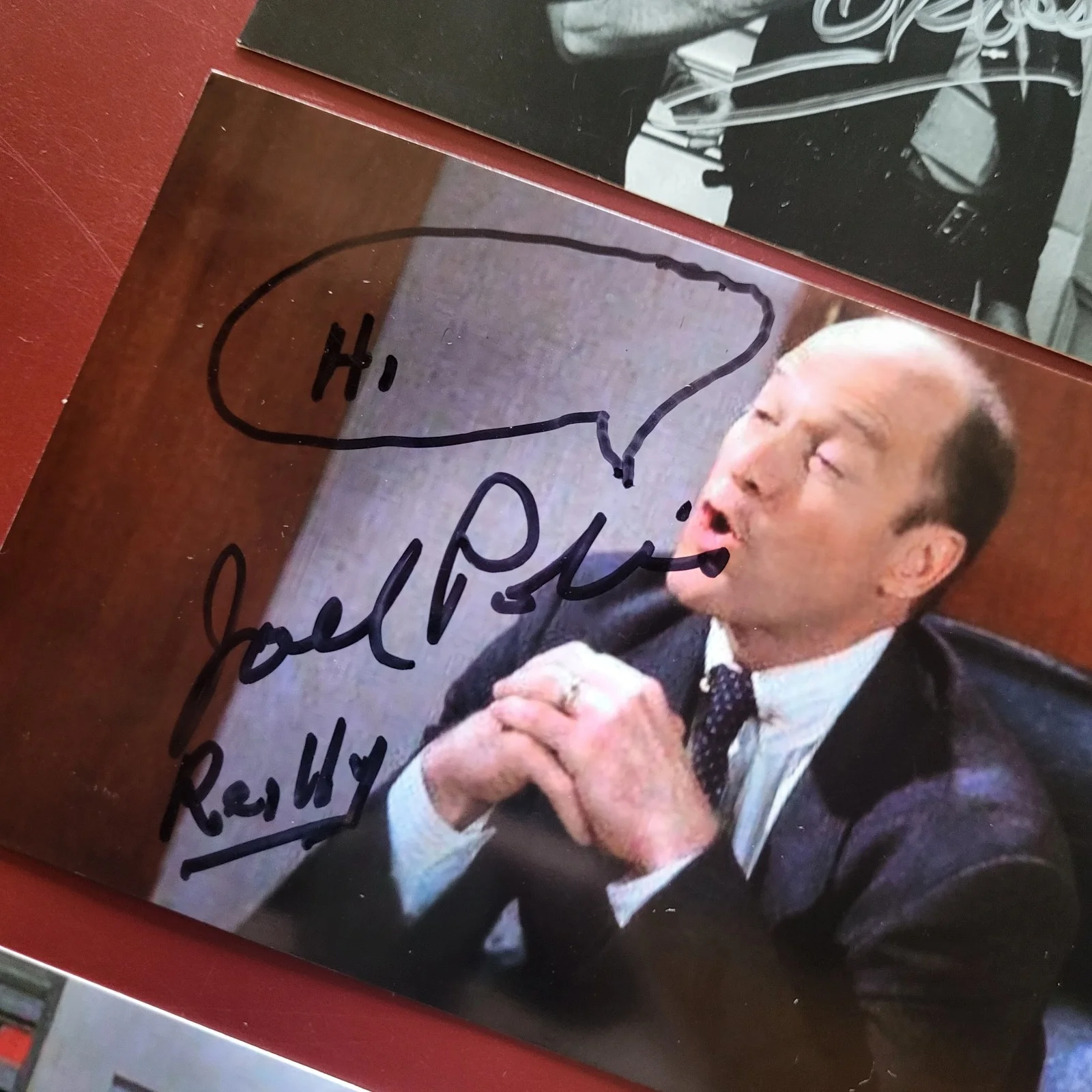 See Photos, Description — Seinfeld Autographs Signed 4x6 Photos Mark Metcalf Joel Polis Buck Showalter, image 3