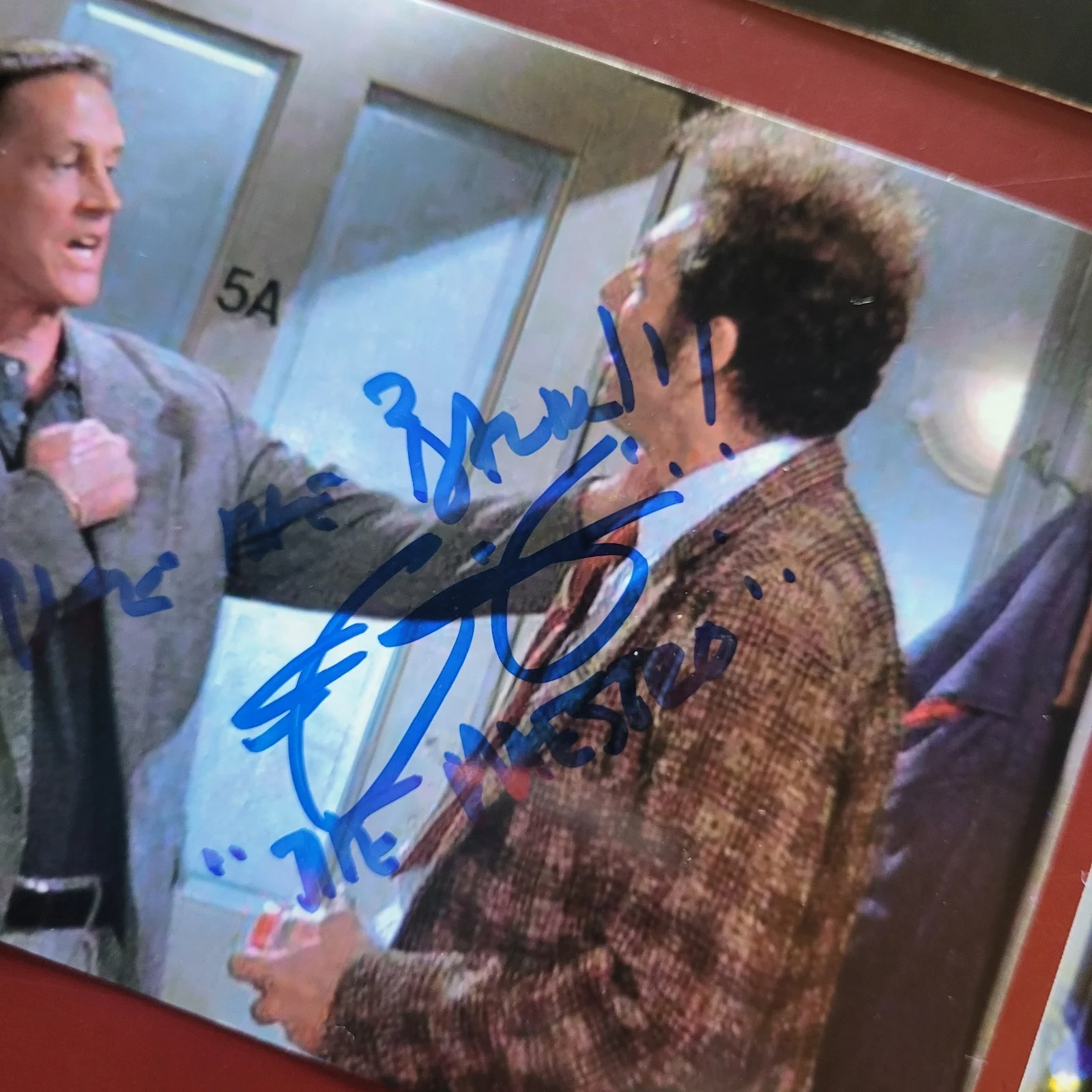 See Photos, Description — Seinfeld Autographs Signed 4x6 Photos Mark Metcalf Joel Polis Buck Showalter, image 4
