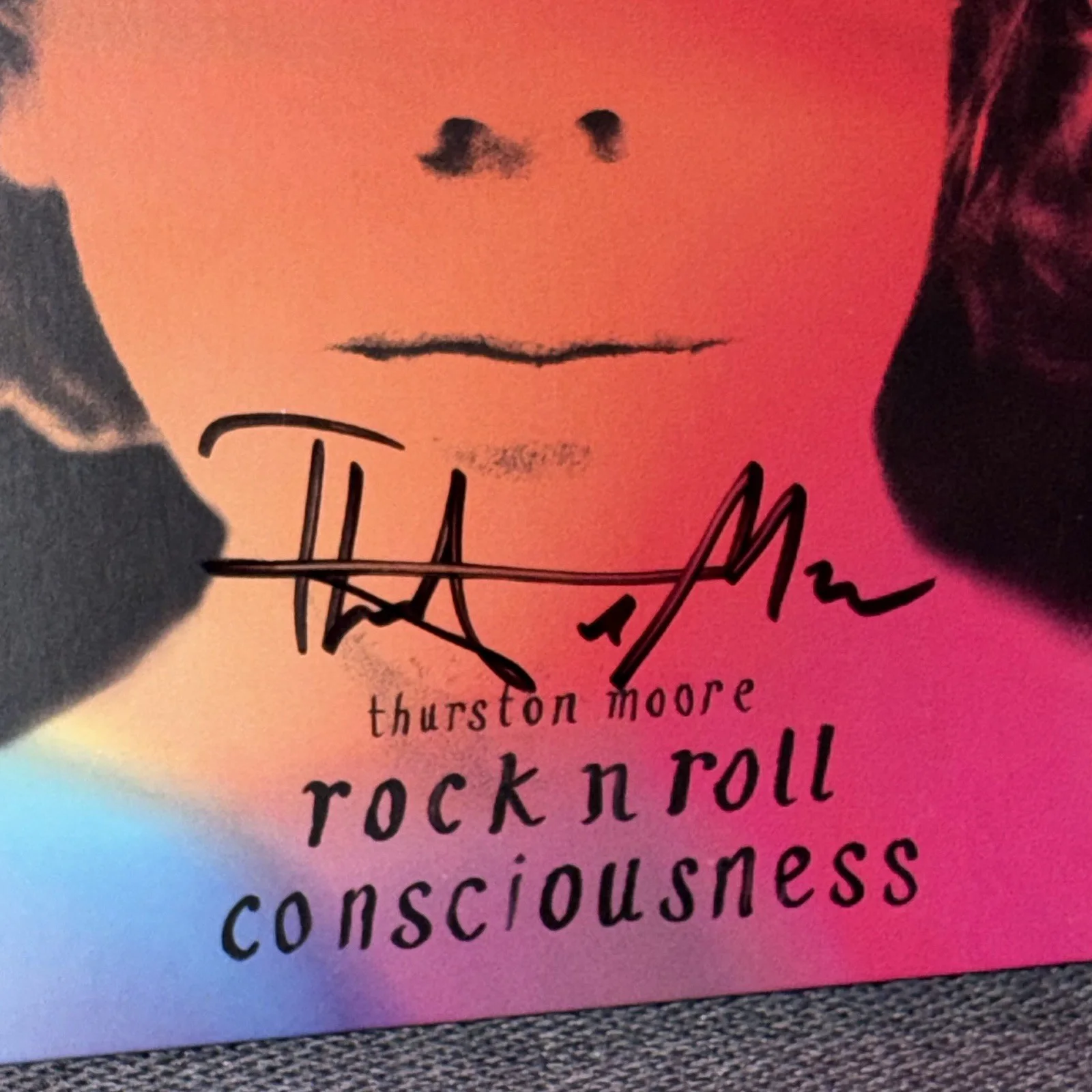 SIGNED Thurston Moore Case Rock N Roll Consciousness Sonic Youth - NO CD, image 3