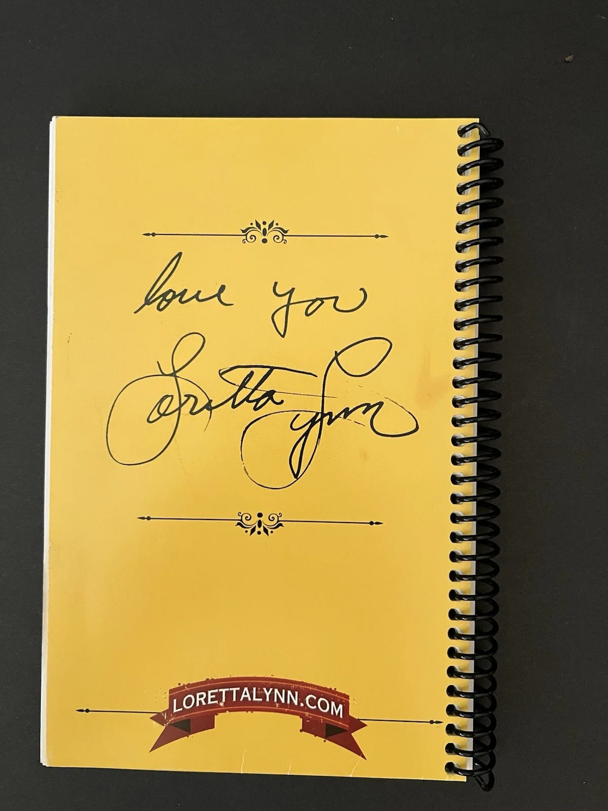 Loretta Lynn Signed Favorite Recipes and Songs Spiral-Bound Cookbook, image 2