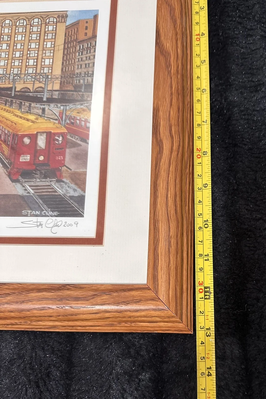 Stan Cline Pacific Electric Framed & Signed With COA 13” x 16”, image 3