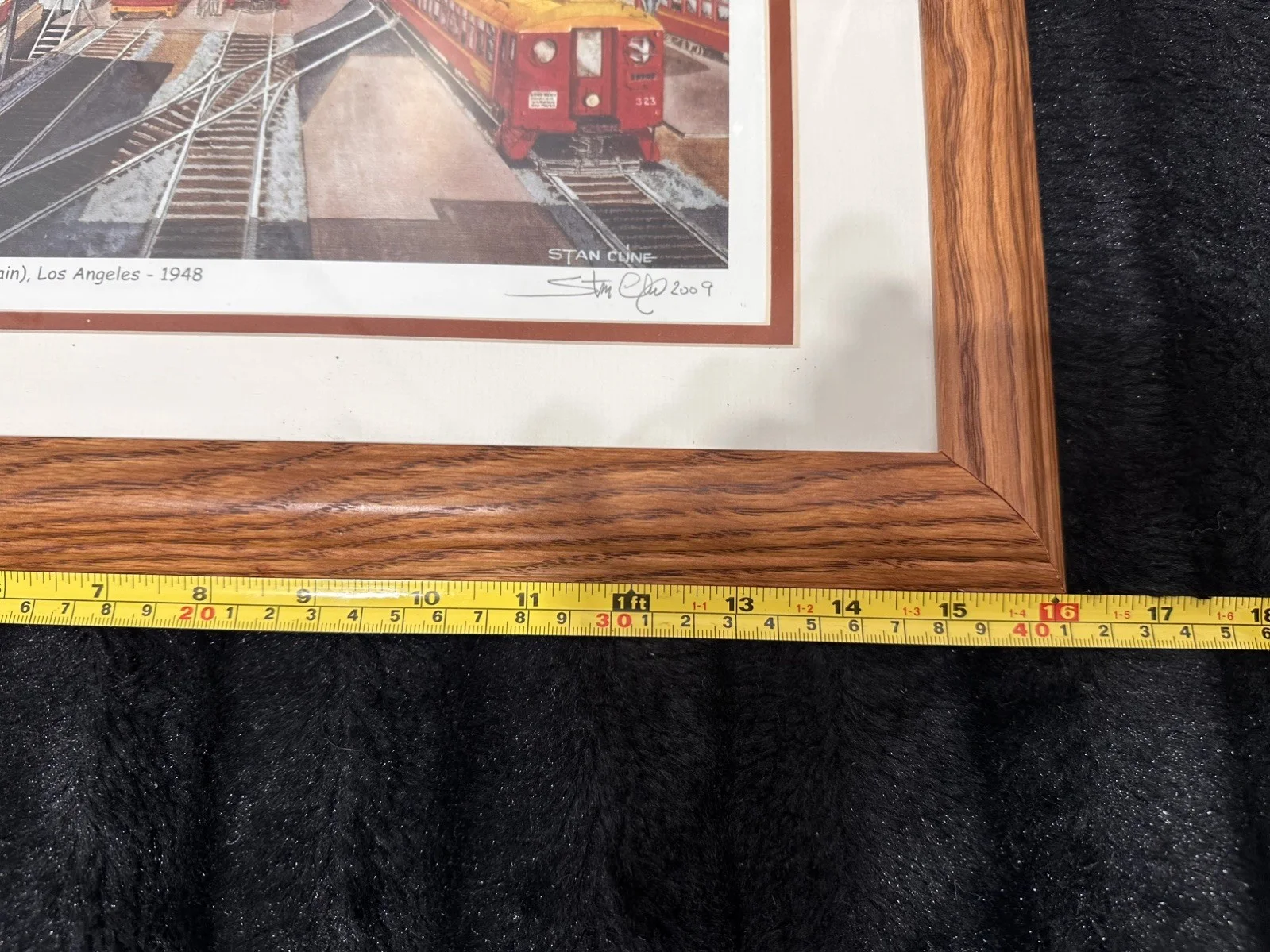 Stan Cline Pacific Electric Framed & Signed With COA 13” x 16”, image 4