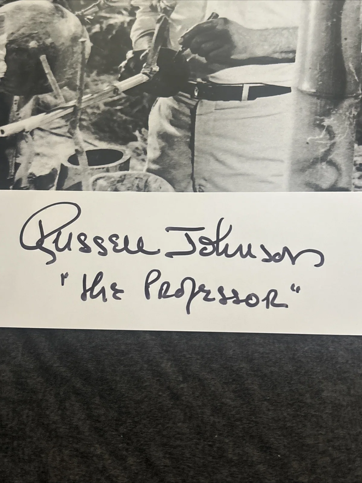 Russell Johnson — Russell Johnson JSA Cert Signed 8x10 Photo Gilligan’s Island ￼ Professor Auto, изображение 2