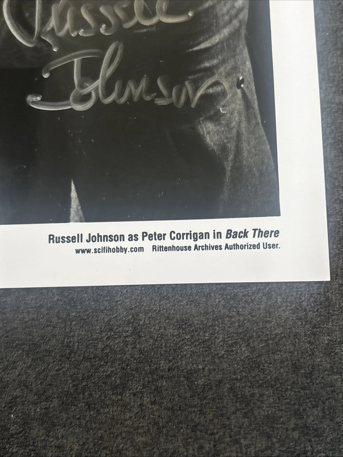 Russell Johnson — Russell Johnson JSA Certification Signed 8x10 Photo Twilight Zone Autograph, image 3