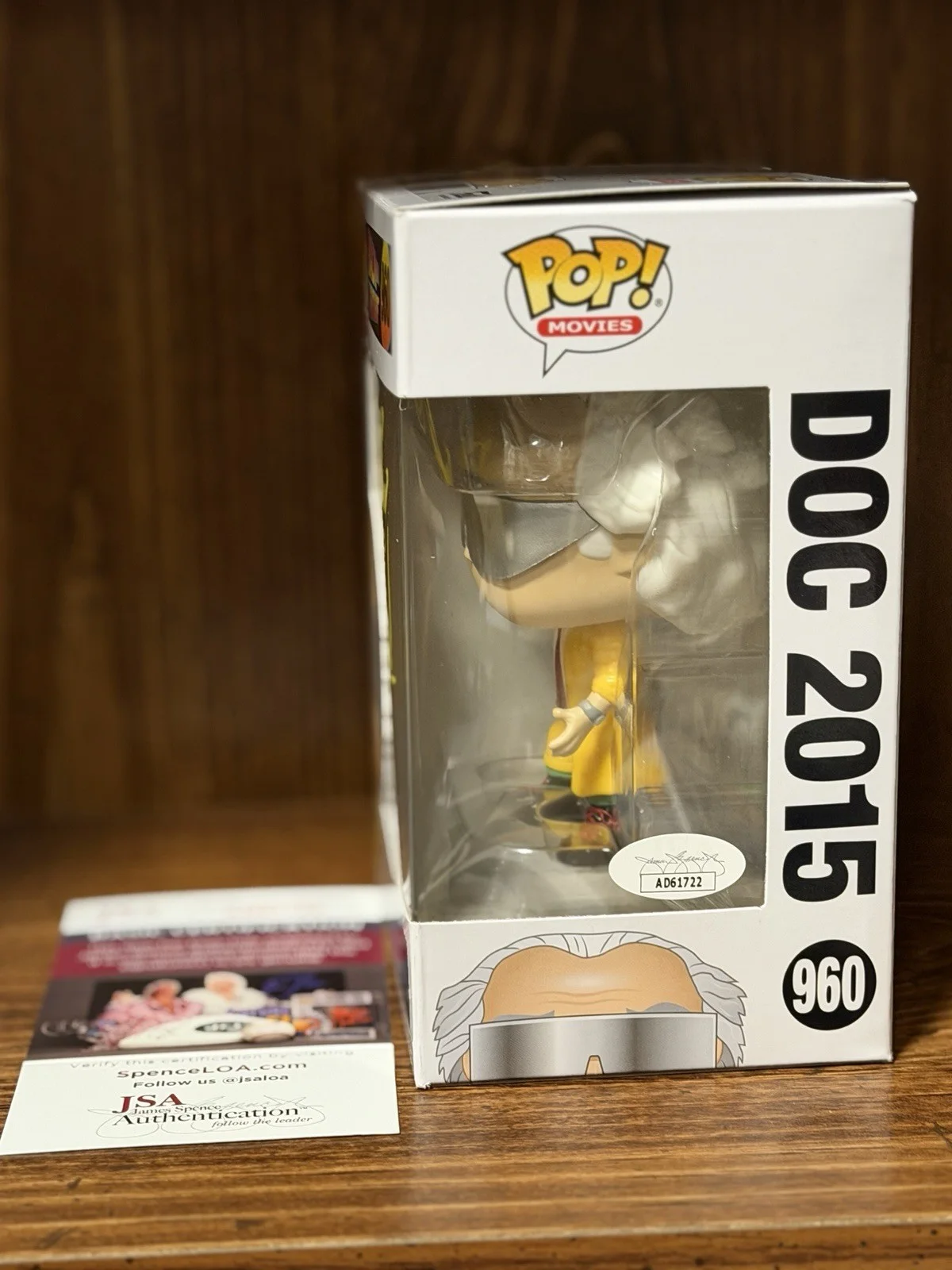 Christopher Lloyd — Christopher Lloyd Signed Back To The Future Doc 2015 Funko POP 960 JSA Certified, image 2