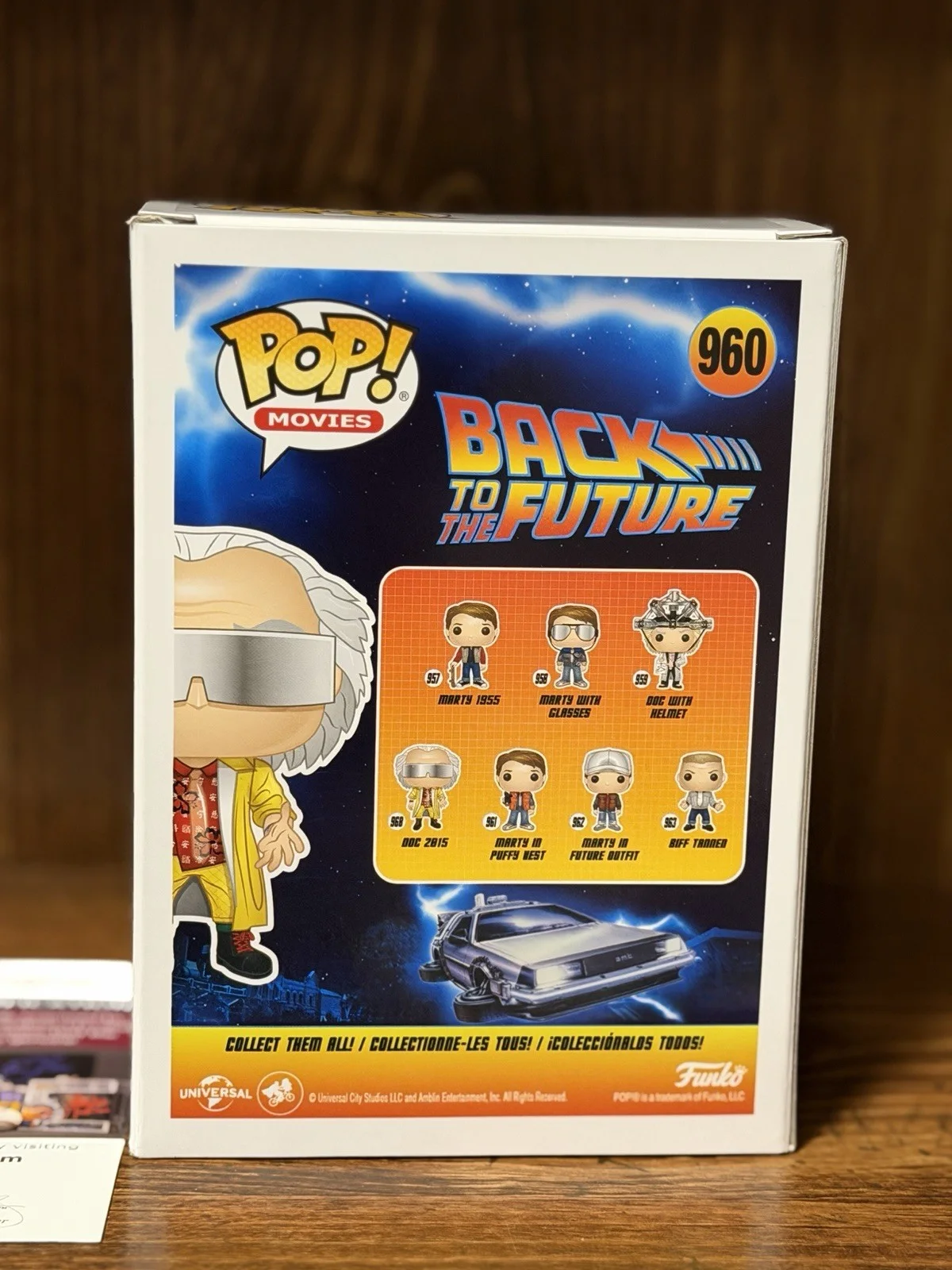 Christopher Lloyd — Christopher Lloyd Signed Back To The Future Doc 2015 Funko POP 960 JSA Certified, image 3