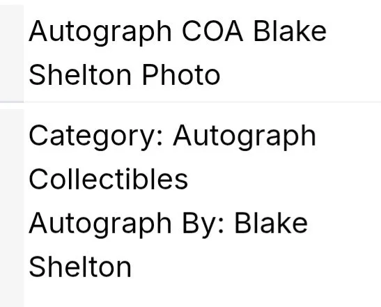 WITH COA ✔️ BLAKE SHELTON ORIGINAL AUTOGRAPH 🤠 12X8" VIBRANT COLOR PHOTO, image 4