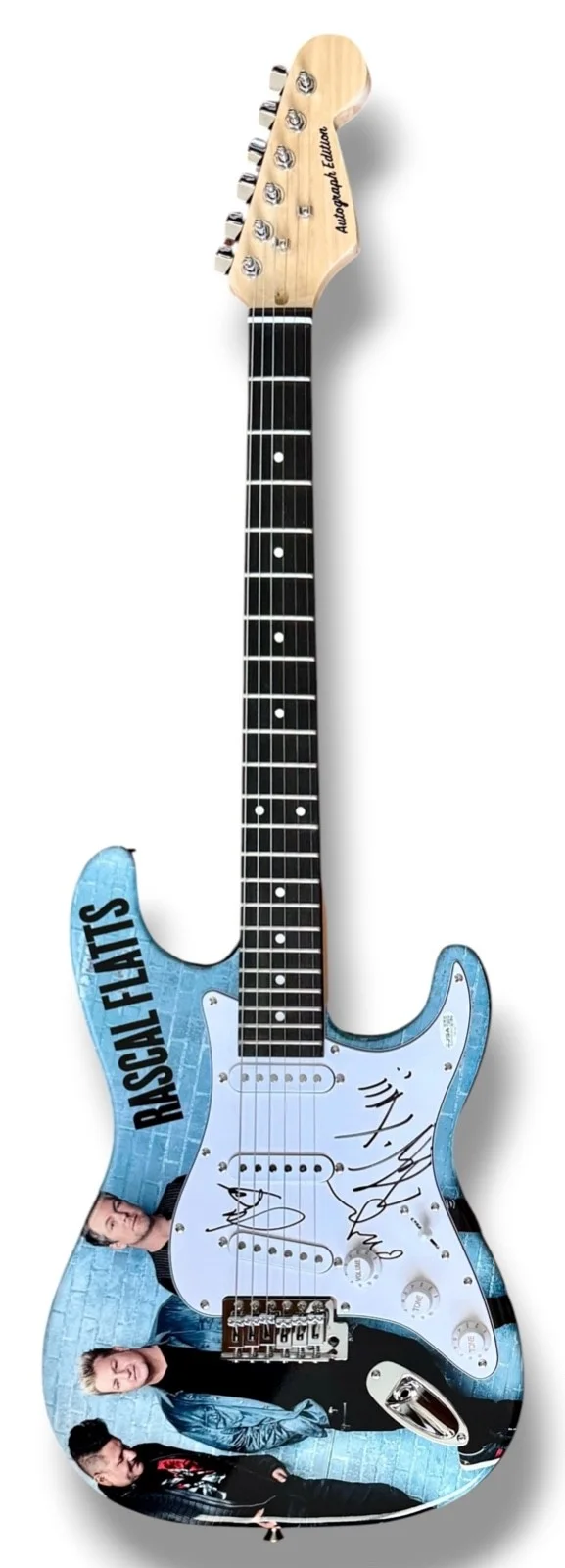 Rascal Flatts Signed Guitar Custom JSA COA Gary LeVox Joe Don Rooney Jay DeMarcu, image 3