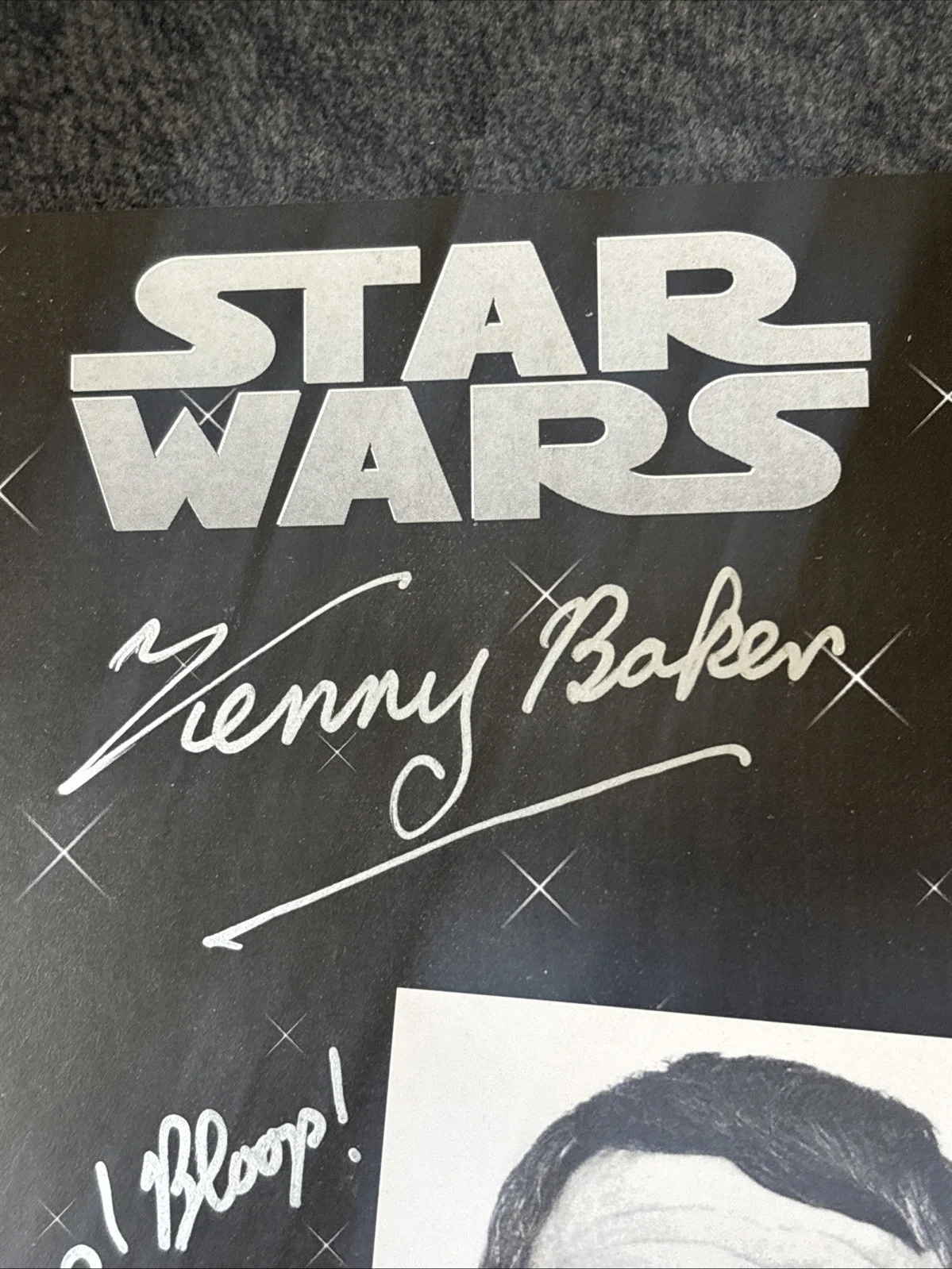 Kenny Baker Signed Photo JSA Star Wars R2-D2 AWESOME PIECE!, image 2