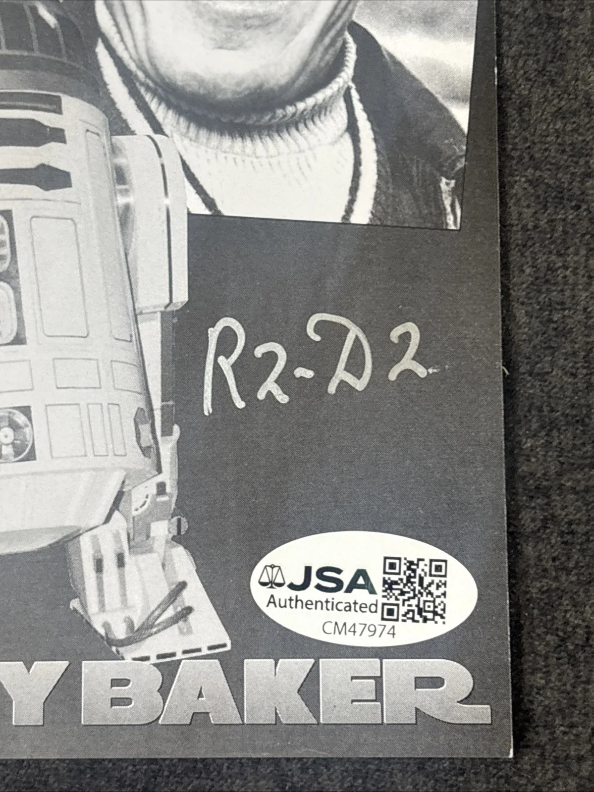 Kenny Baker Signed Photo JSA Star Wars R2-D2 AWESOME PIECE!, image 4