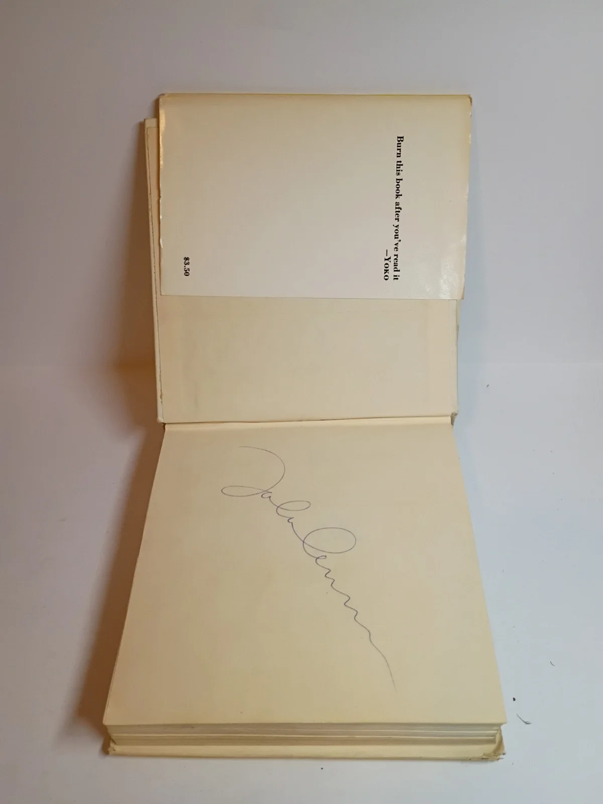 1971 John Lennon Autographed Grapefruit Book Signed Beatles, image 4