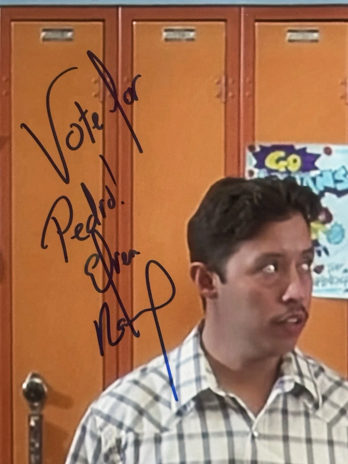 Jon Heder — Jon Heder &Efren Ramirez Signed Napoleon Dynamite Signed 16x20 Photo JSA, image 2