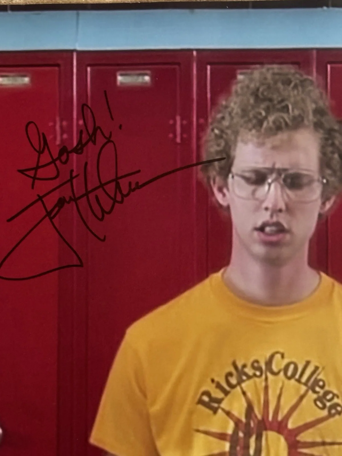 Jon Heder — Jon Heder &Efren Ramirez Signed Napoleon Dynamite Signed 16x20 Photo JSA, image 3