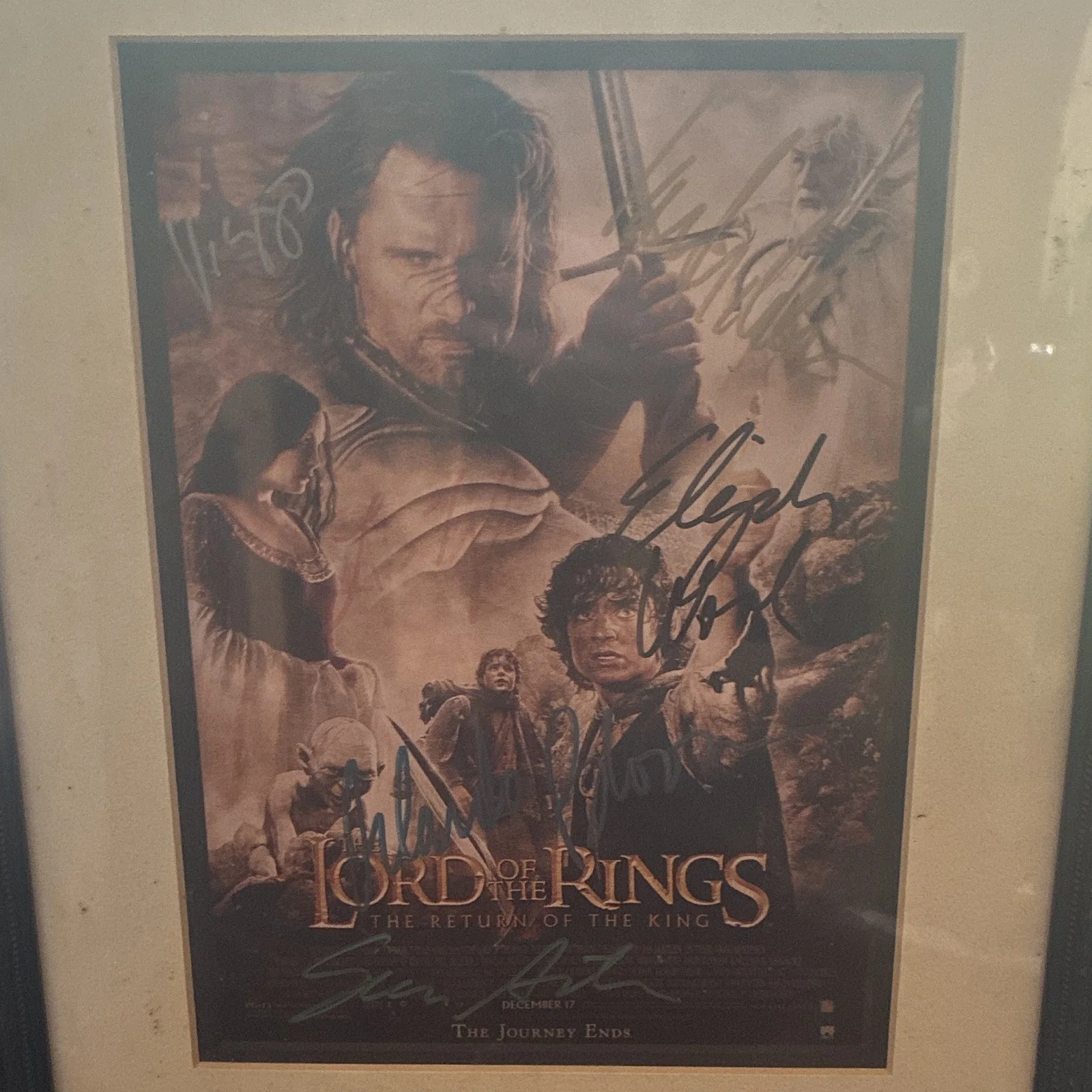 Elijah Wood; Liv Tyler; Orlando Bloom; Sean Astin; Ian McKellen;V — LOTR Return of the King Signed Photo Elijah Wood Ian McKellen Orlando Bloom +
