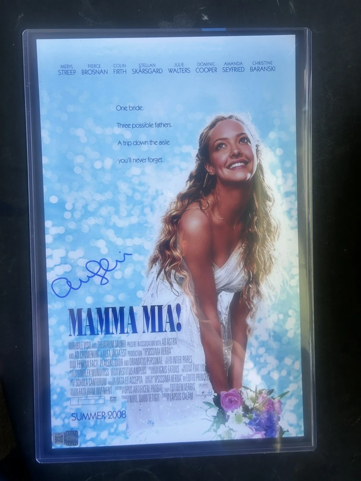 Amanda Seyfried — Signed 11x17 AMANDA SEYFRIED Mama Mia Autograph OC Celebrity Marketing COA