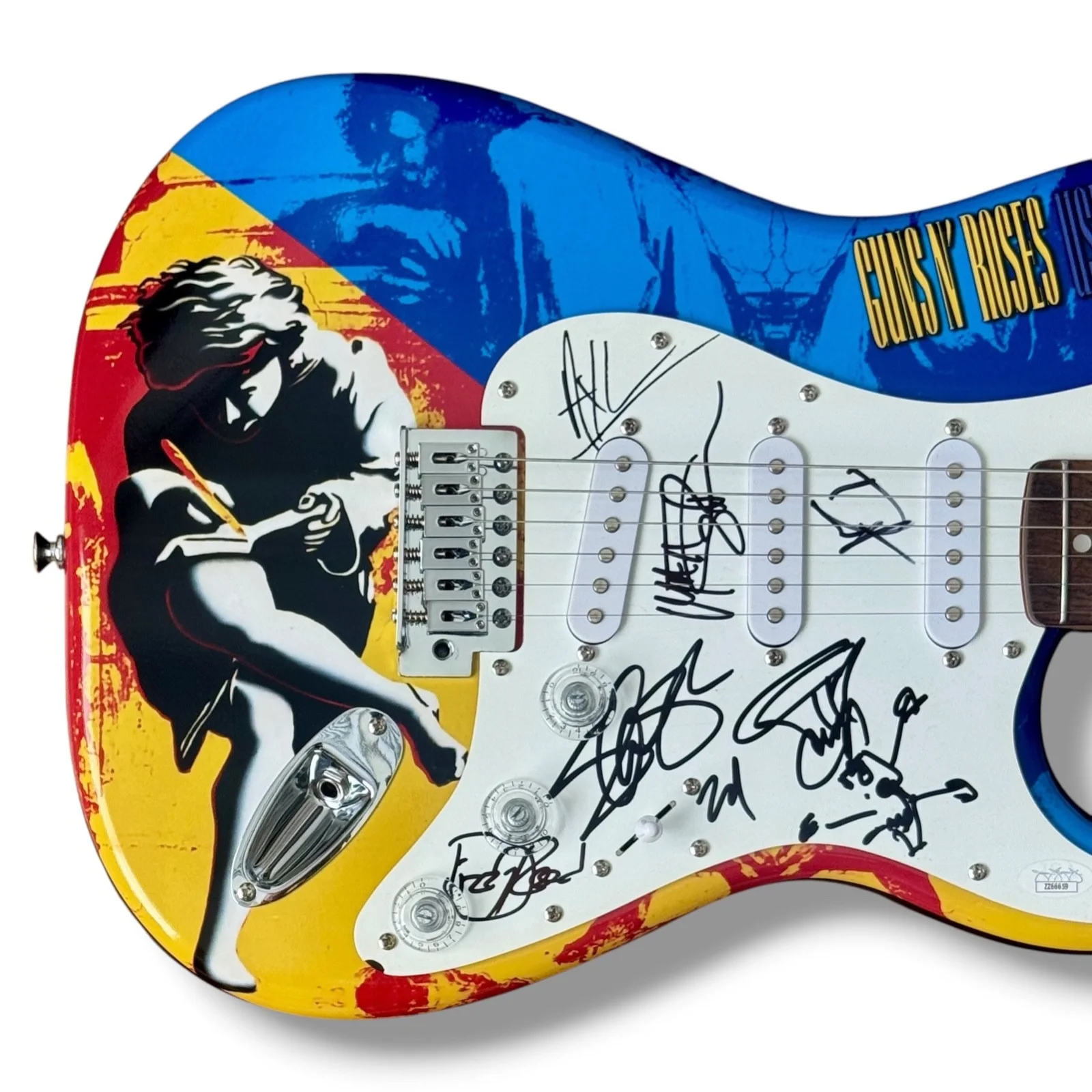 Guns N Roses And bad Company Custom Signed Guitar JSA COA, изображение 2