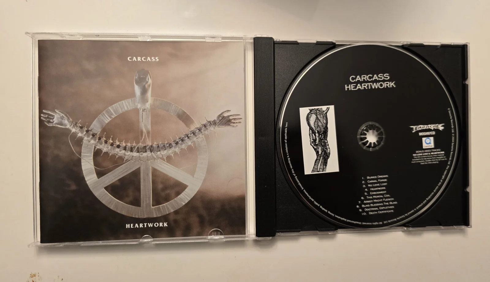 Carcass Heartwork Signed CD, image 2