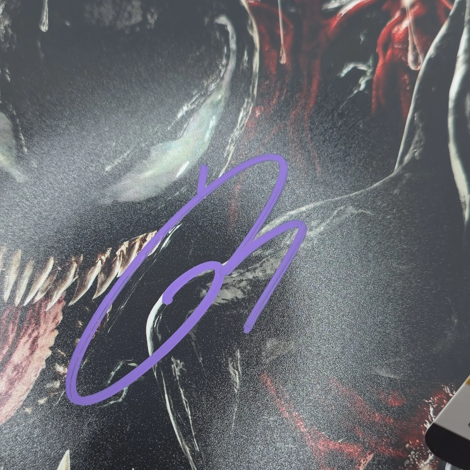 Tom Hardy Venom Let There Be Carnage Signed Promo Photo COA Pros Authentication, image 2