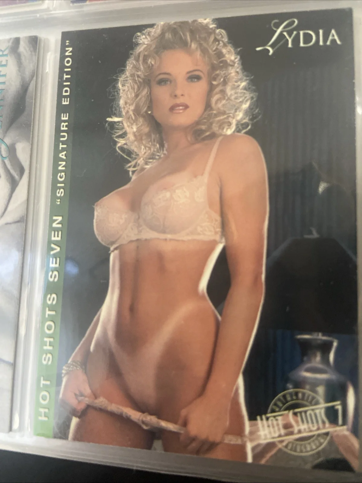 Jenna Jameson — Lydia Schooner Signed Hot Shots 7 Card /2000 6of 9 Autographed Porn Star Card, изображение 2