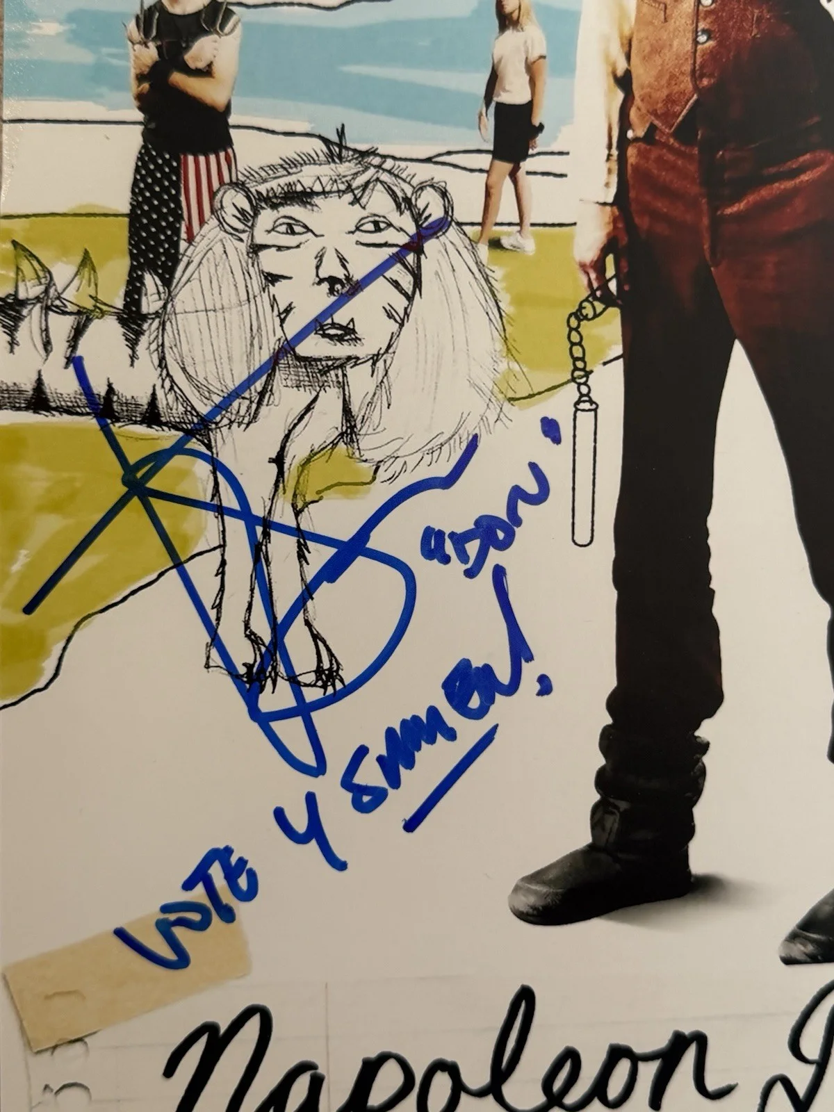 Jon Heder, Shondrella Avery — Napoleon dynamite 11x17 poster signed by 6 cast JSA.W/Character Names HEDER +5, image 4