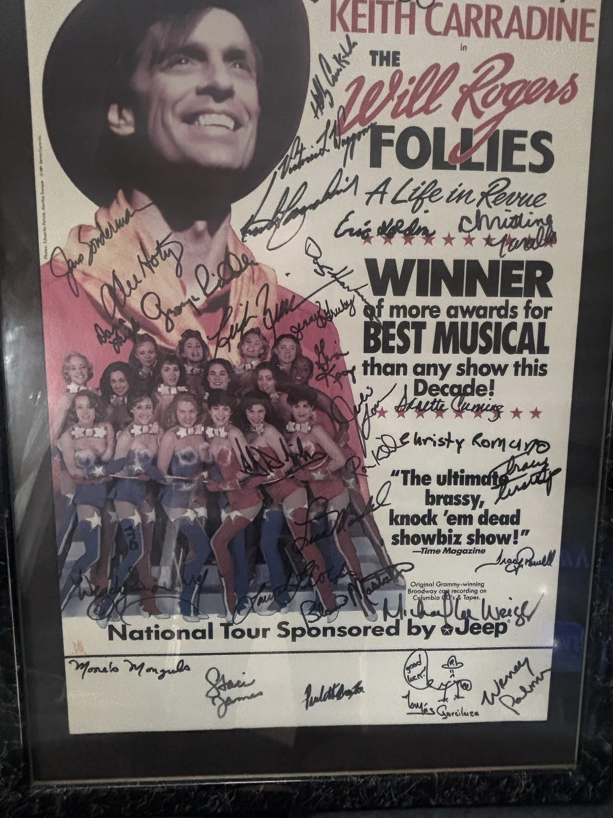 Sutton Foster Signed Theater Poster JSA 1st Pro Acting Job 17 Years Old!!!!, image 5