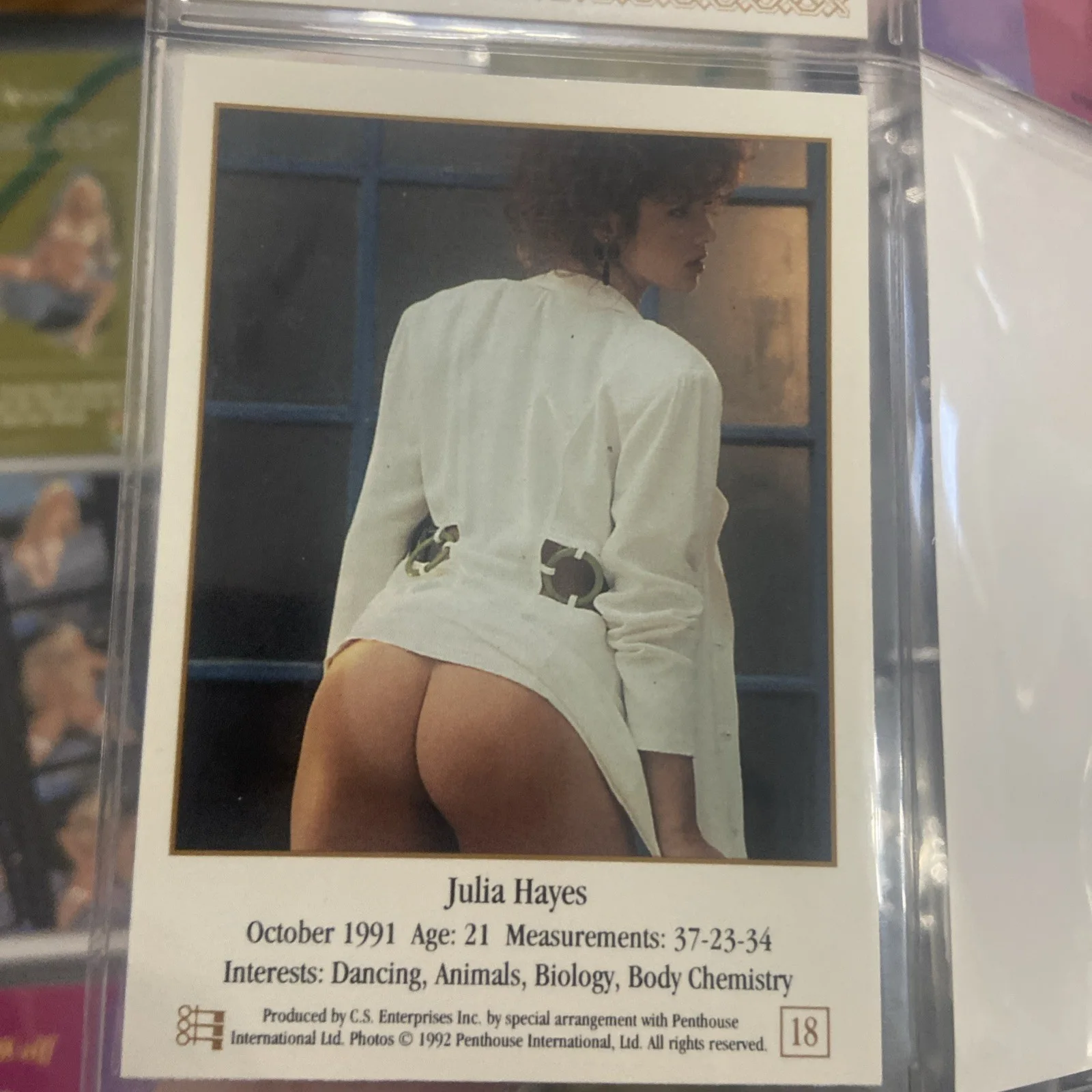 Lisa Ann — Julia Hayes - Penthouse Collection card #18 Adult Film Porn Star Photo Auto'd, изображение 3