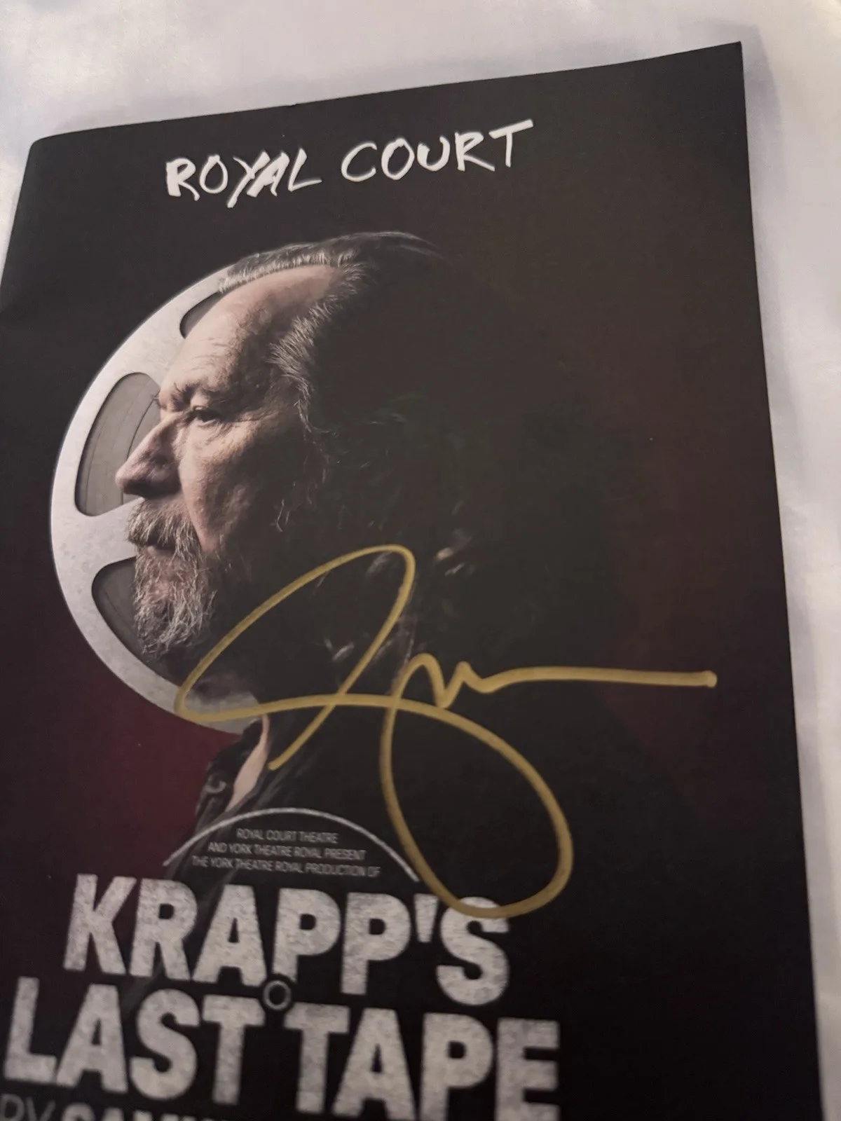 Gary Oldman SIGNED Krapp’s Last Tape Theatre Programme Royal Court Sirius Black, image 2
