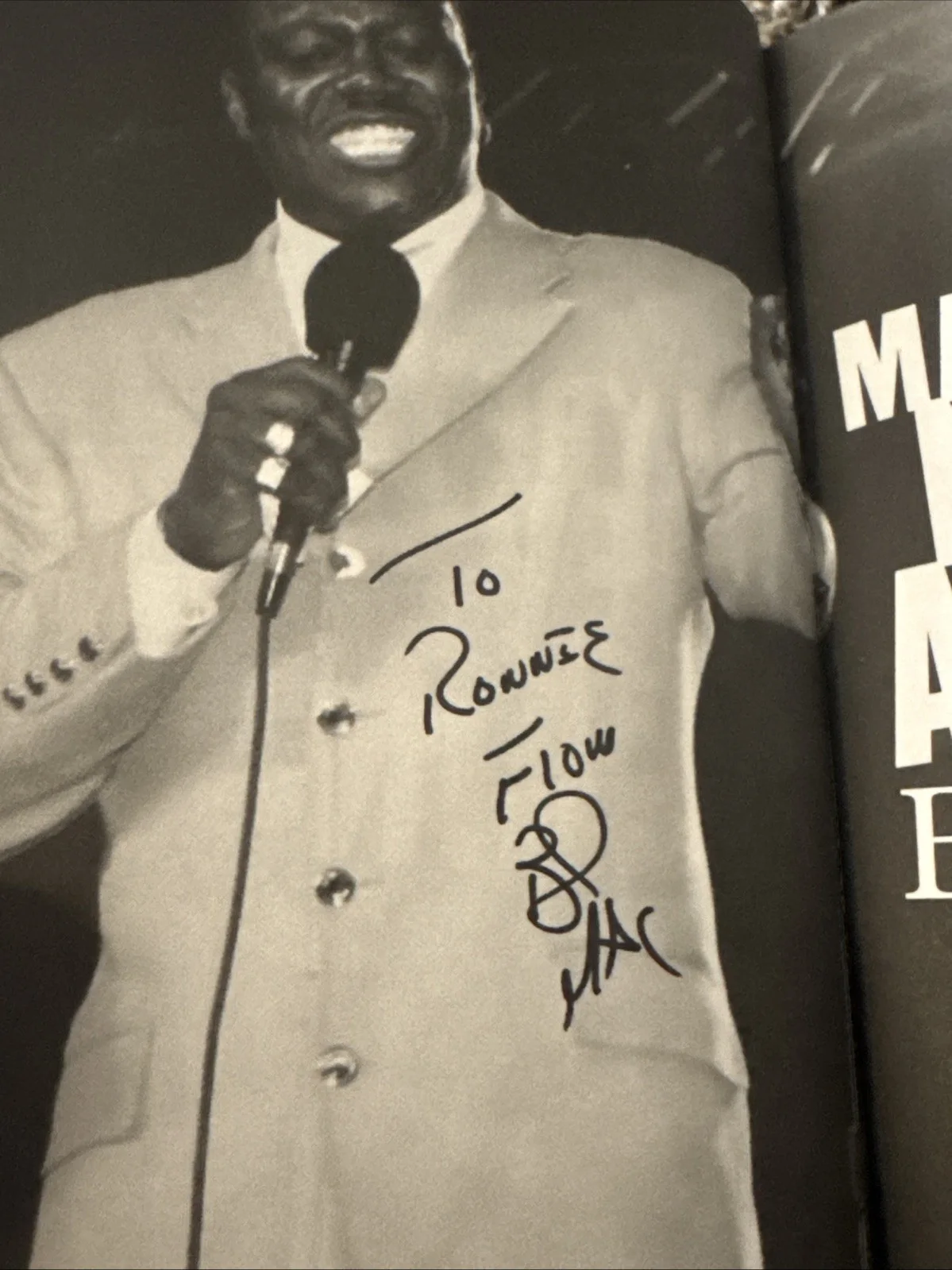 Bernie Mac Autographed Maybe You Never Cry Again Hardcover Book Comedian Mr 3000, изображение 2