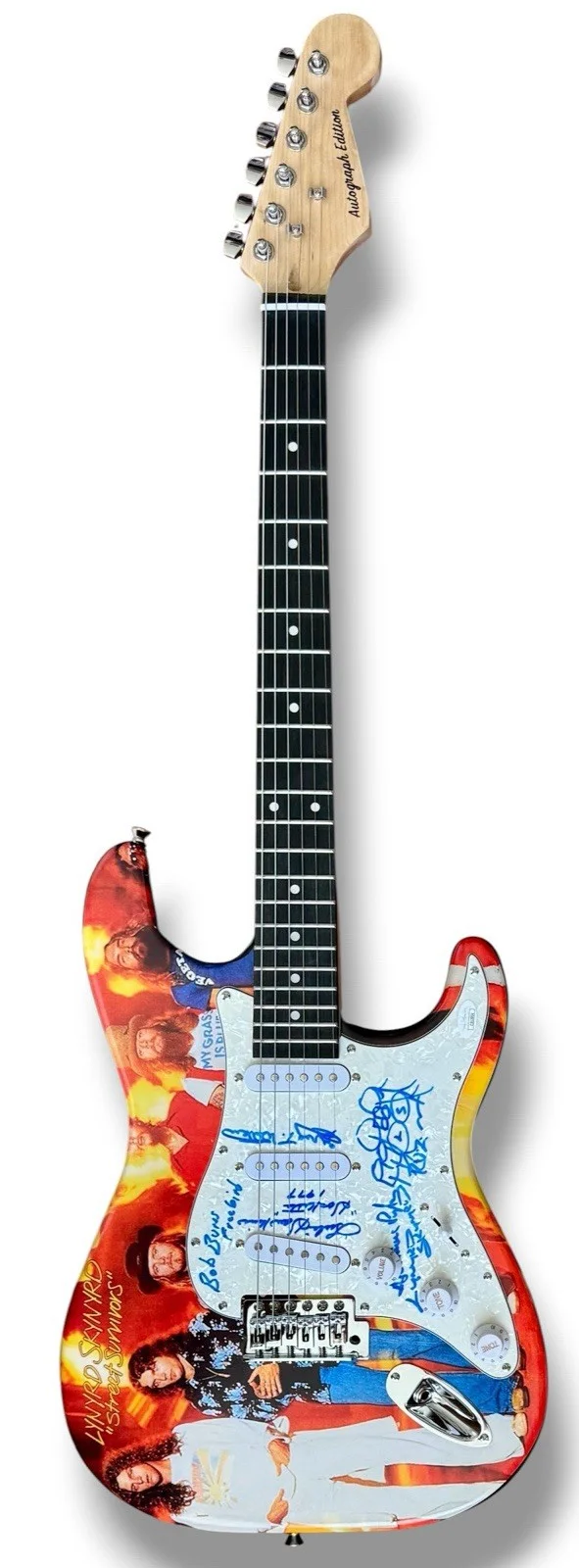 Lynyrd Skynyrd Signed Guitar Custom Graphics JSA COA BURNS PYLE WALKER HAWKINS, image 3
