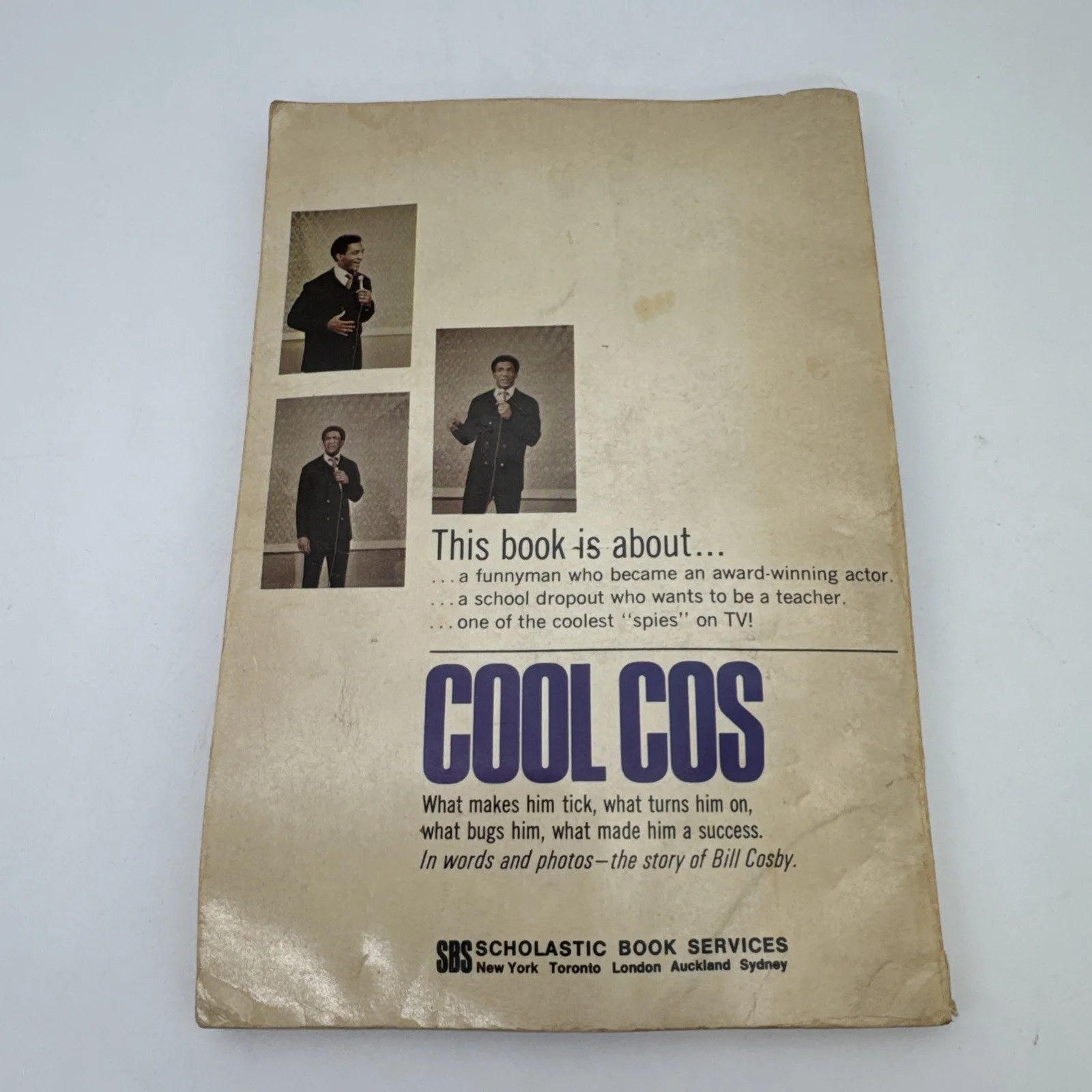 BILL COSBY 1969 BOOK COOL COS JOEL COHEN Vintage Paperback, изображение 3