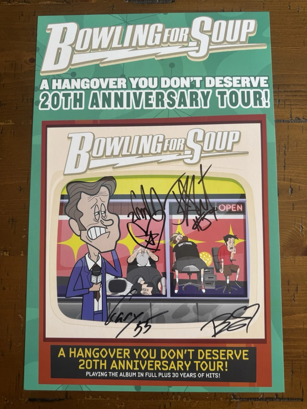 Bowling For Soup Signed VIP Concert Posters, image 2
