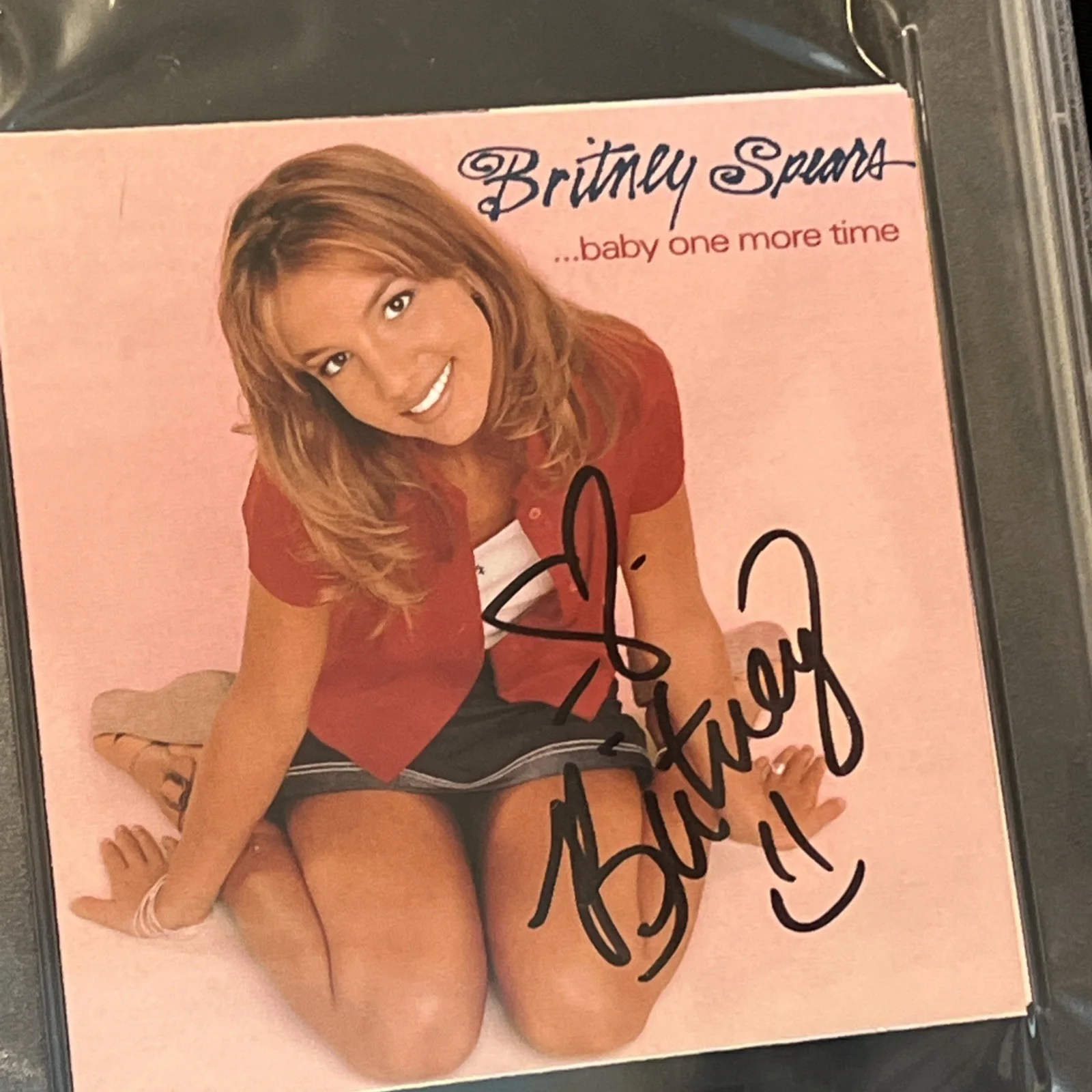 Britney Spears — Britney Spears SIGNED BABY ONE MORE TIME CD PSA/DNA SLABBED AUTOGRAPHED SINGER, изображение 2