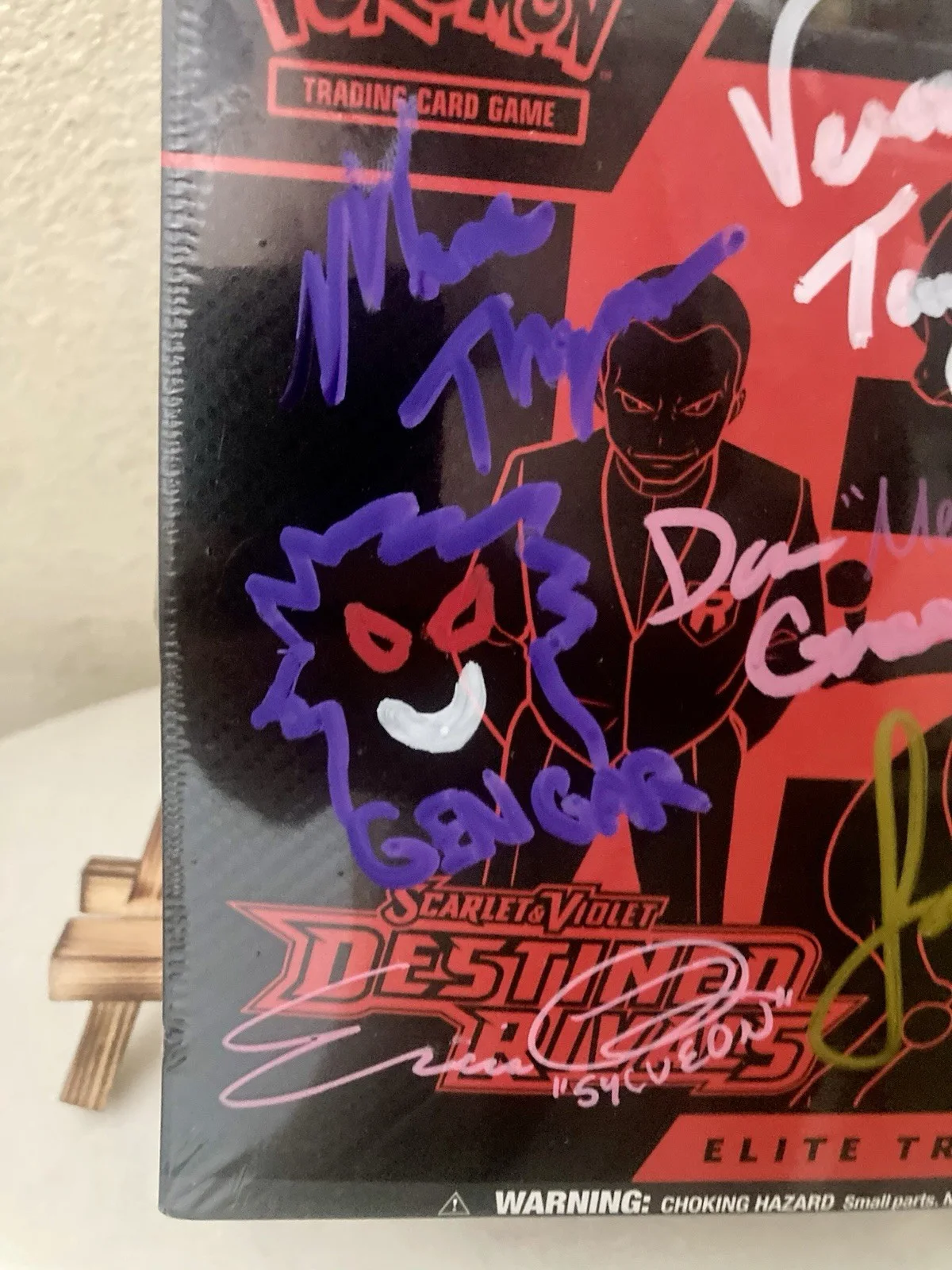 RARE Signed 12x Pokémon Scarlet & Violet Elite Trainer Box Jason Paige And More!, изображение 5