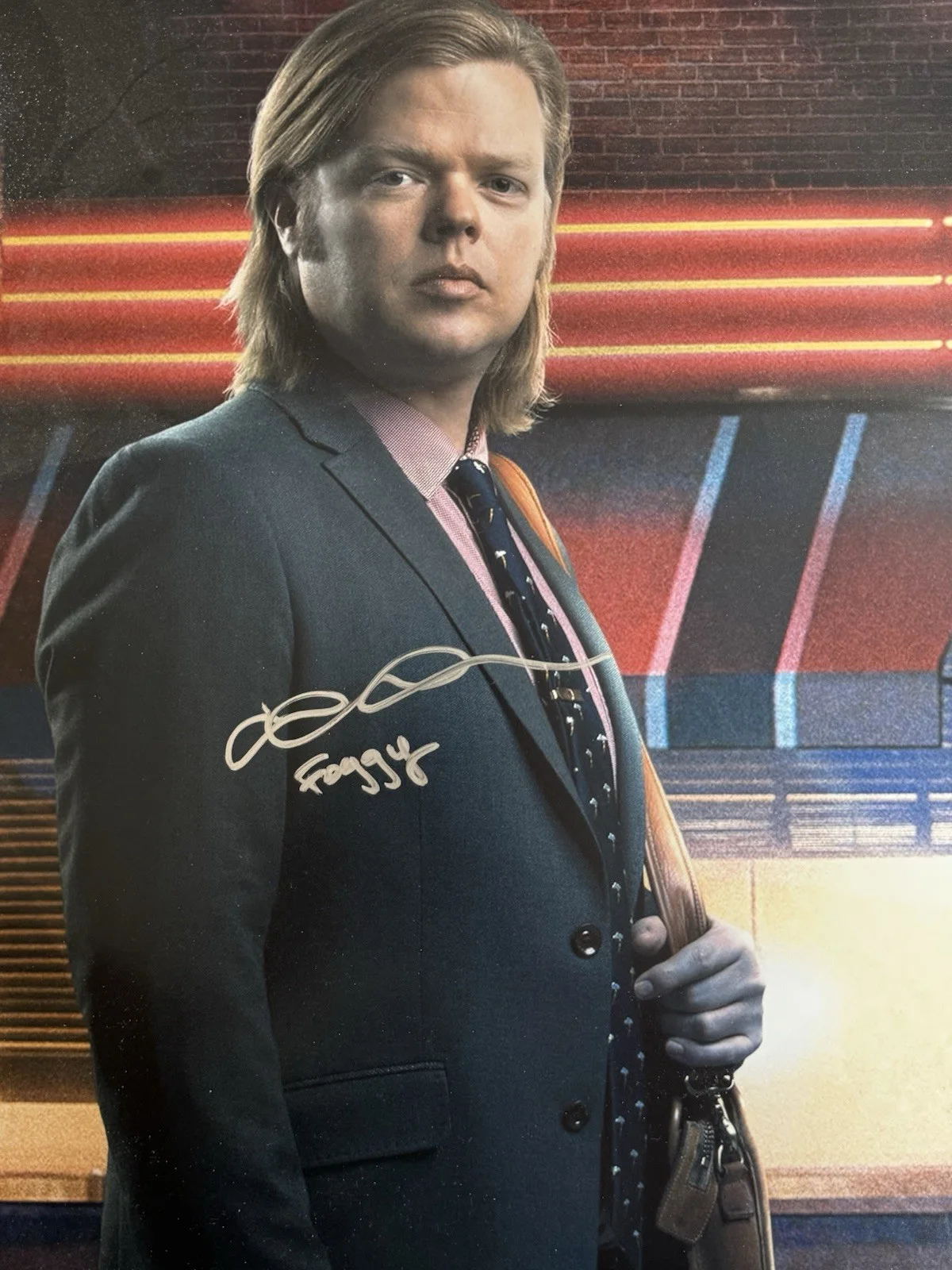 Elden Henson — Daredevil elden henson autograph 16x20 Inscription Foggy PSA, изображение 2