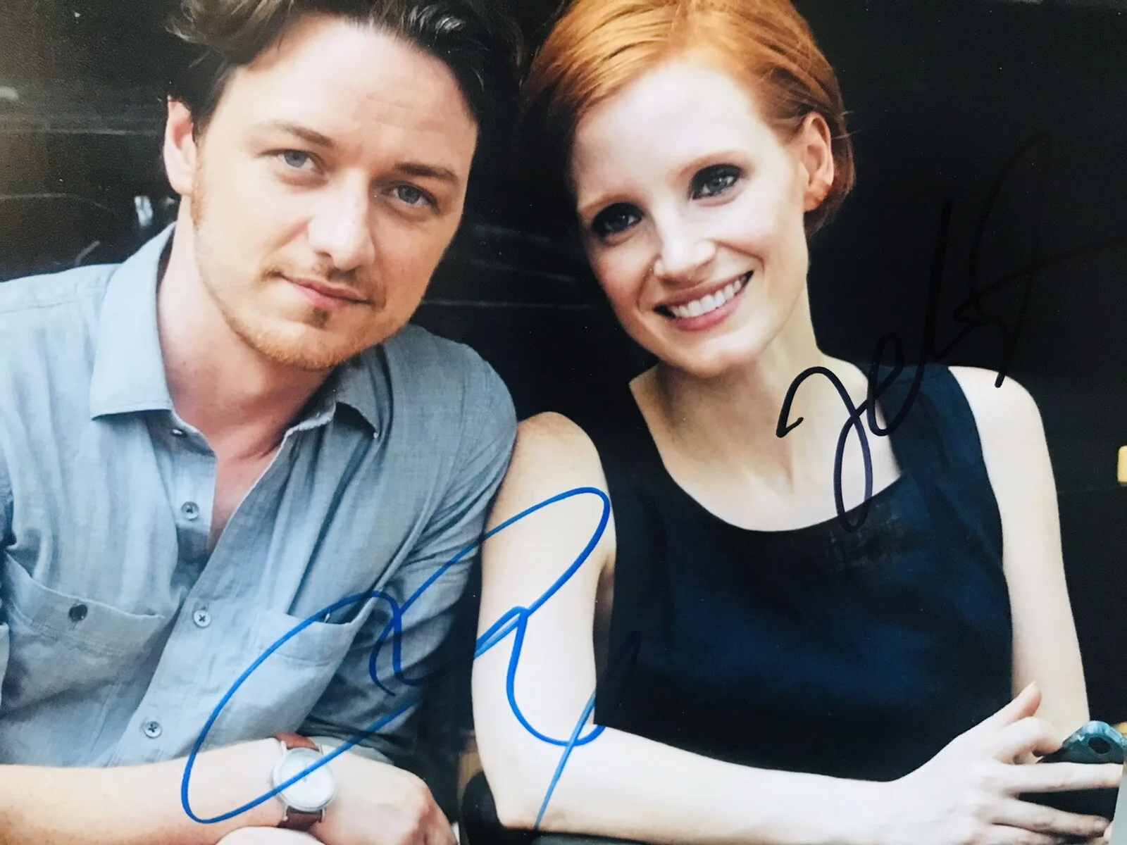 Jessica Chastain, James McAvoy — James McAvoy & Jessica Chastain Signed 8x10 Photo - Photo Proof. Xmen, изображение 2