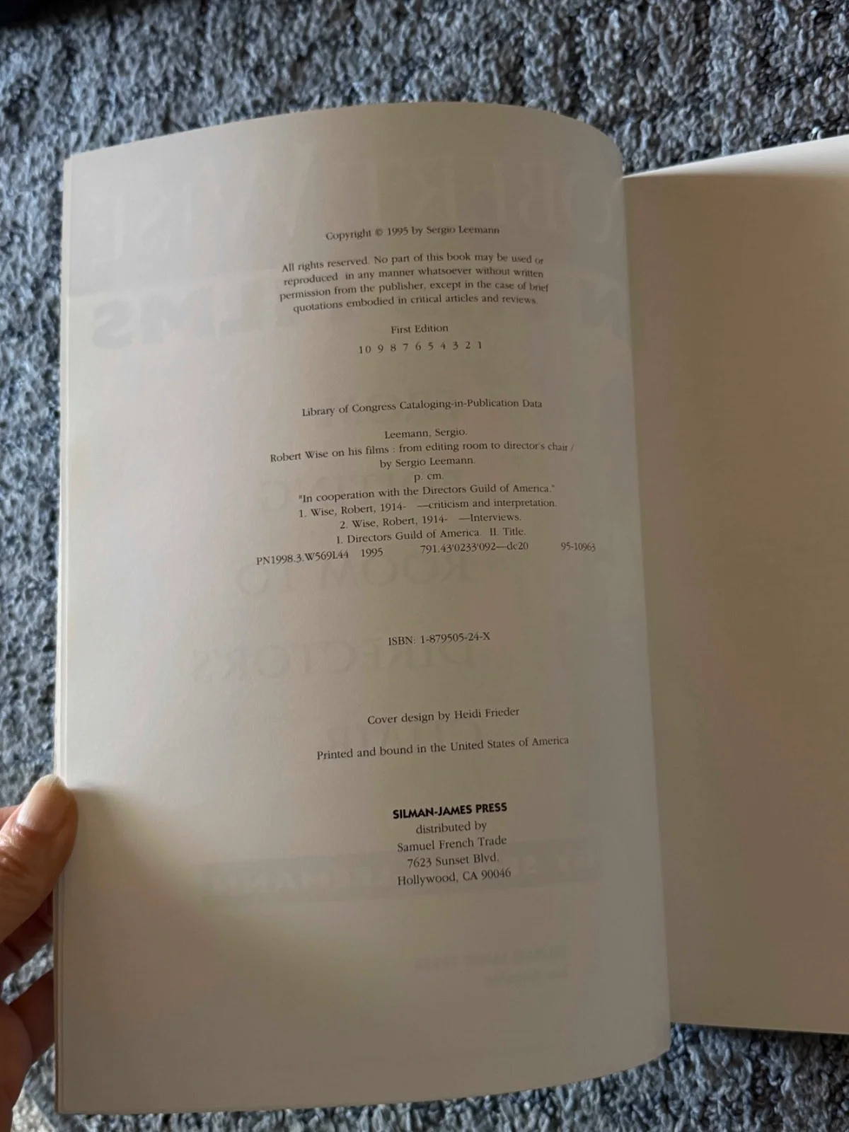Robert Wise — Robert Wise on His Films - 1ST ED. Signed By ROBERT WISE AND SERGIO LEEMANN &, image 5