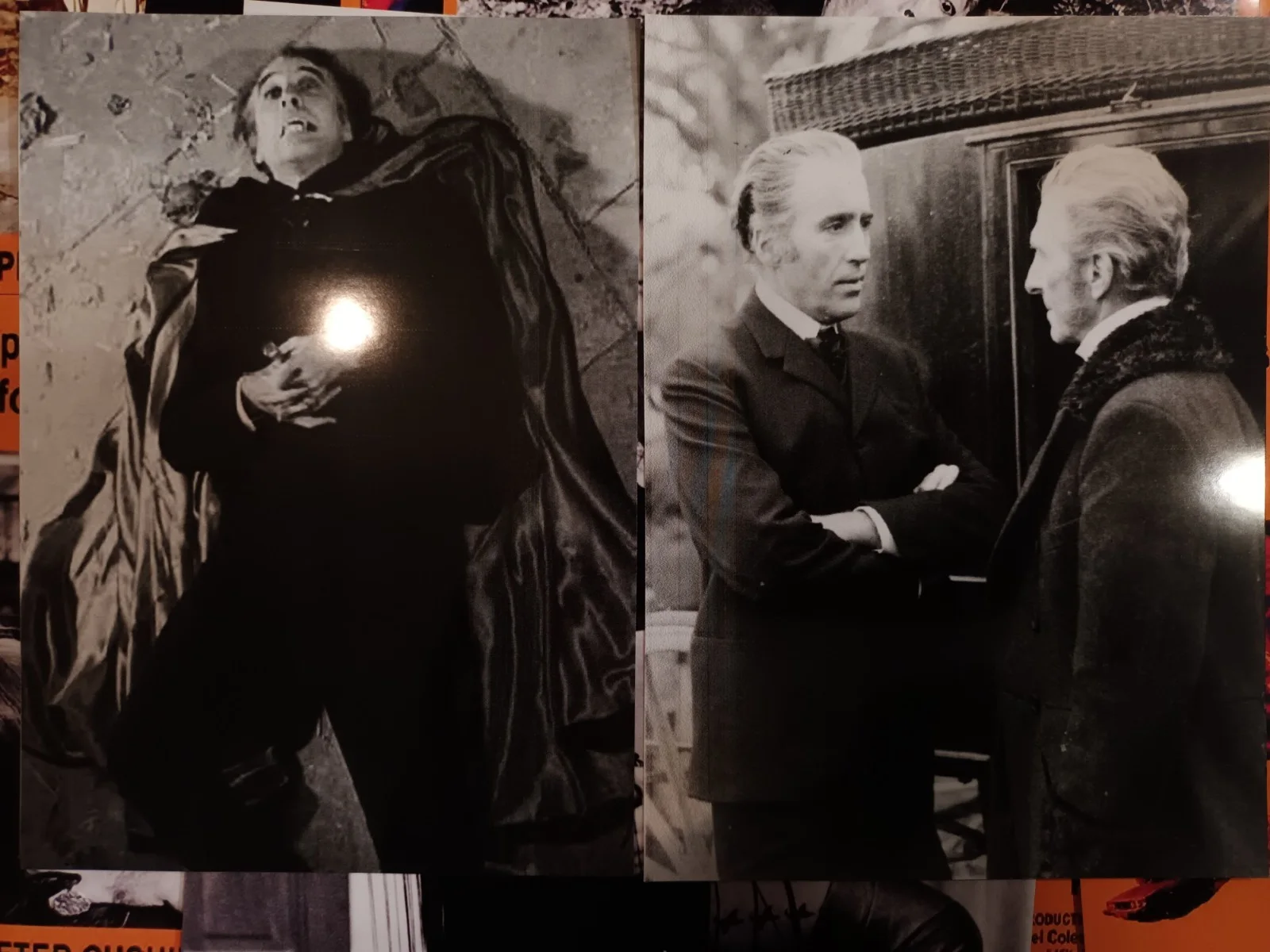 Dracula 1972AD (HammerHorror). 8 rare glossy 10x8ins Lobby Cards/5 B&W prints., image 4