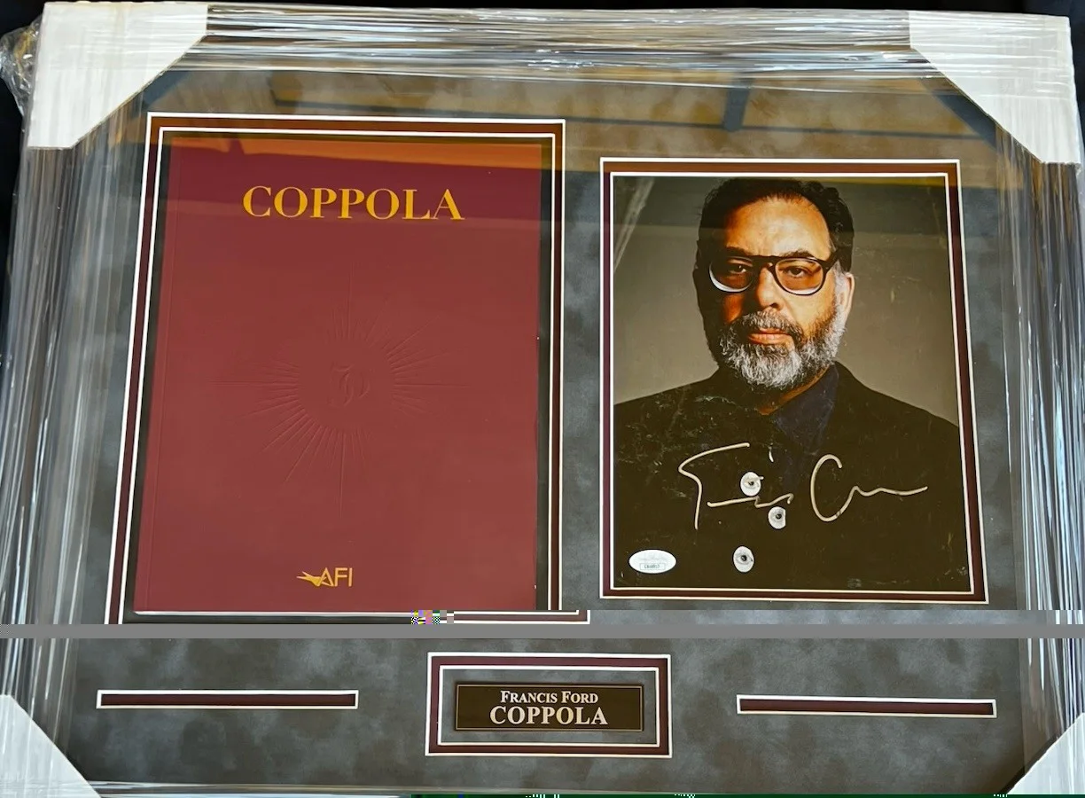 Francis Ford Coppola — Francis Ford Coppola Signed autograph Original Photograph Framed Display JSA